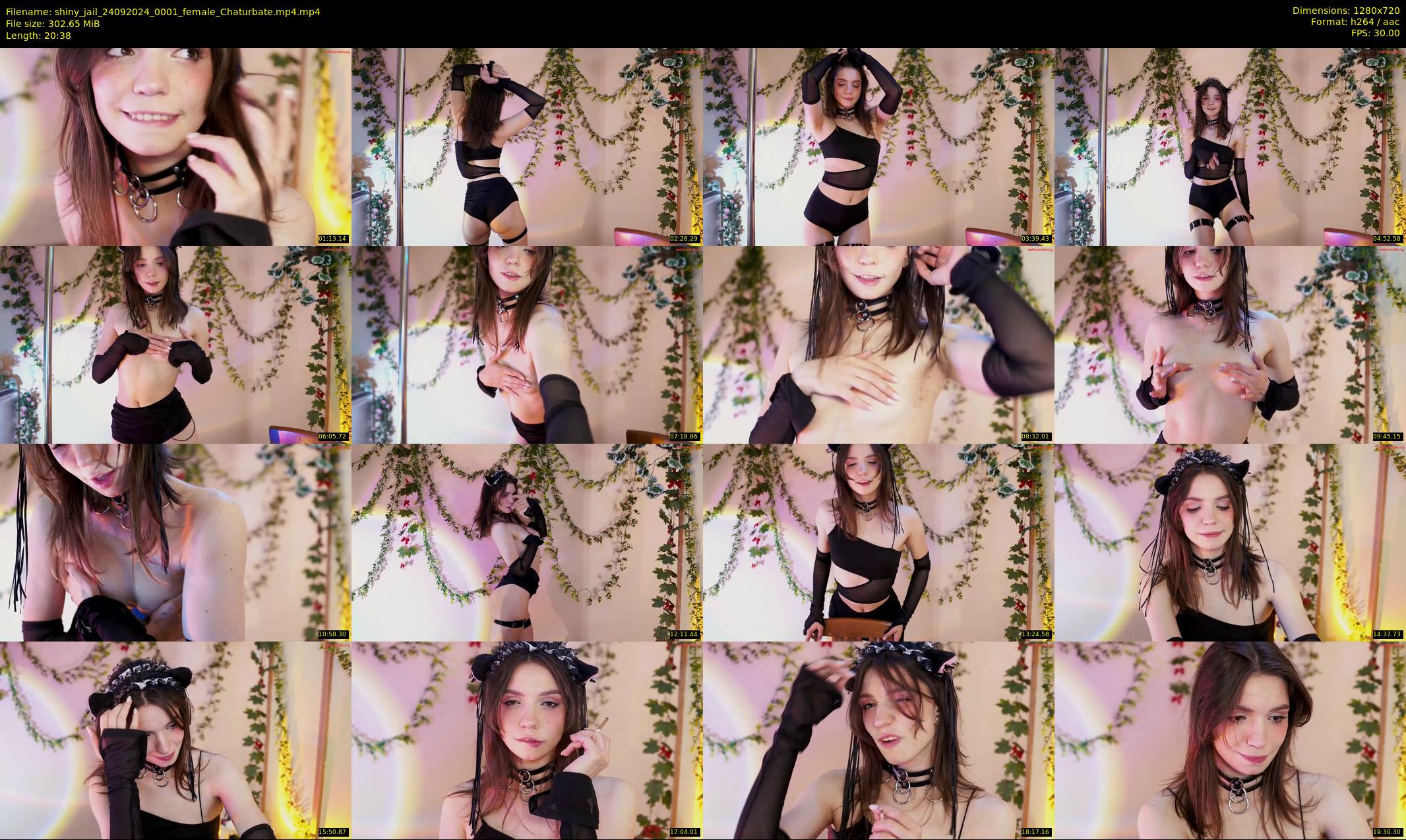shiny_jail — 21 minute Chaturbate female cam show recording, 720p, Sep 24, 2024