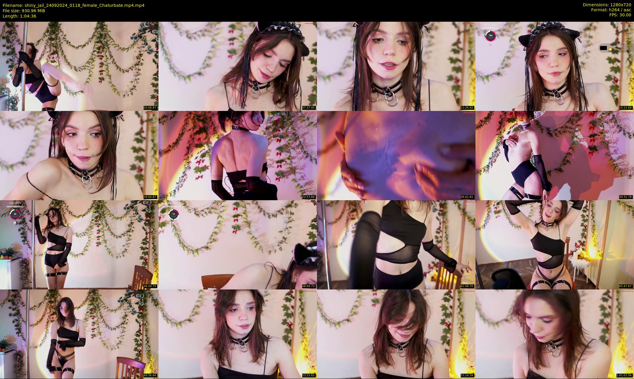 shiny_jail — 65 minute Chaturbate female cam show recording, 720p, Sep 24, 2024