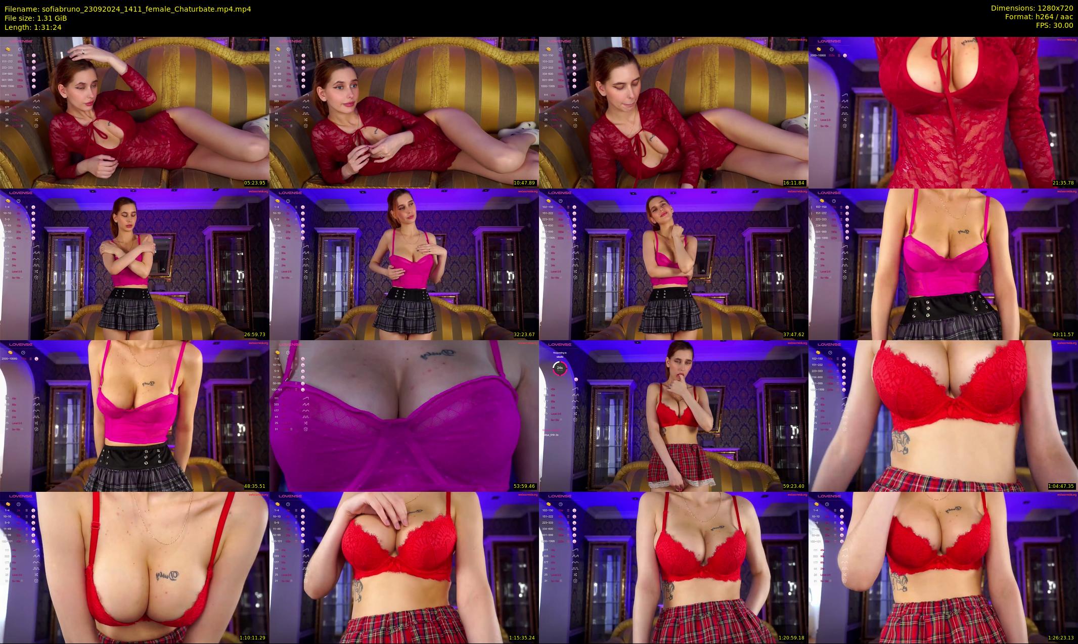 sofiabruno — 92 minute Chaturbate female cam show recording, 720p, Sep 23, 2024
