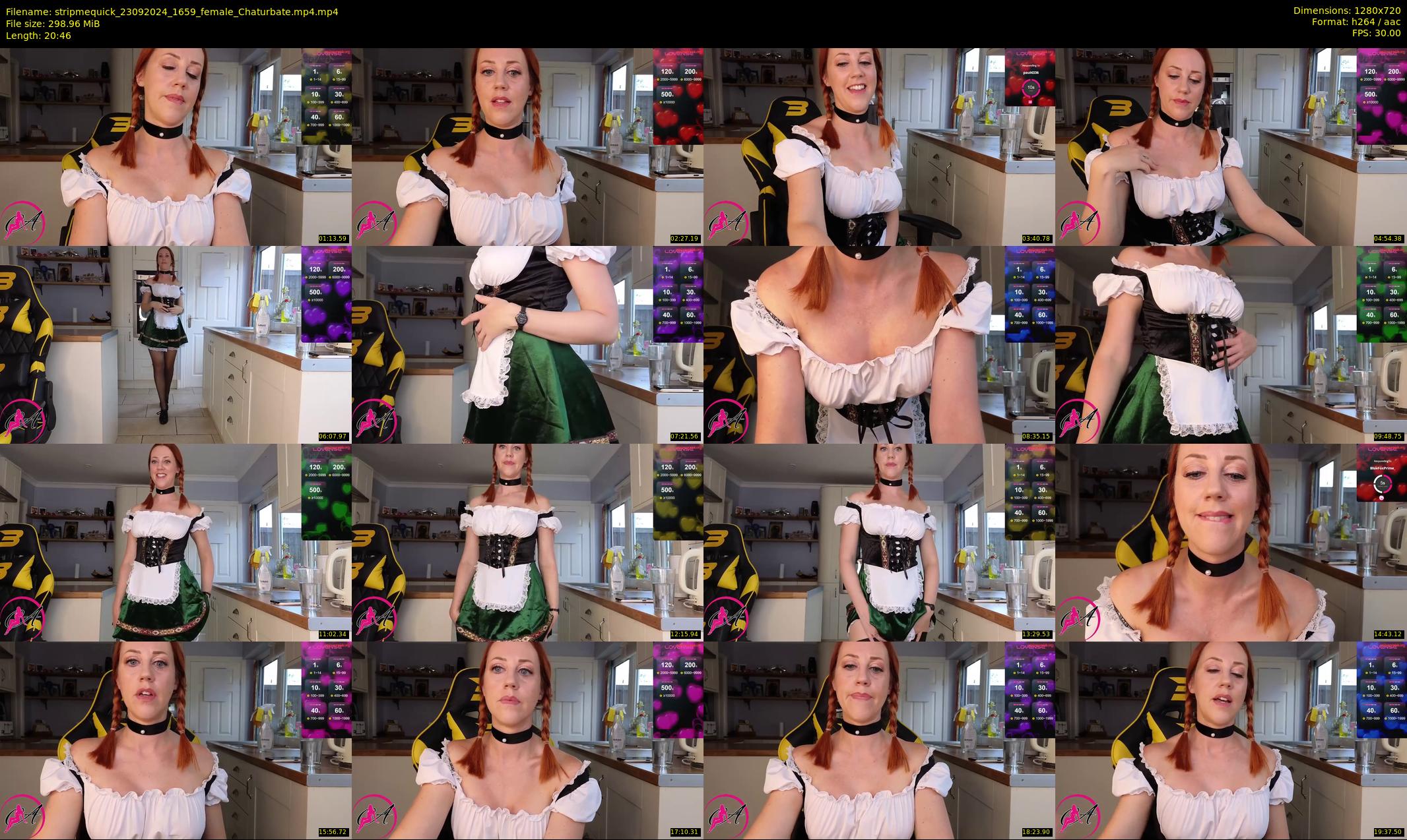 stripmequick — 21 minute Chaturbate female cam show recording, 720p, Sep 23, 2024