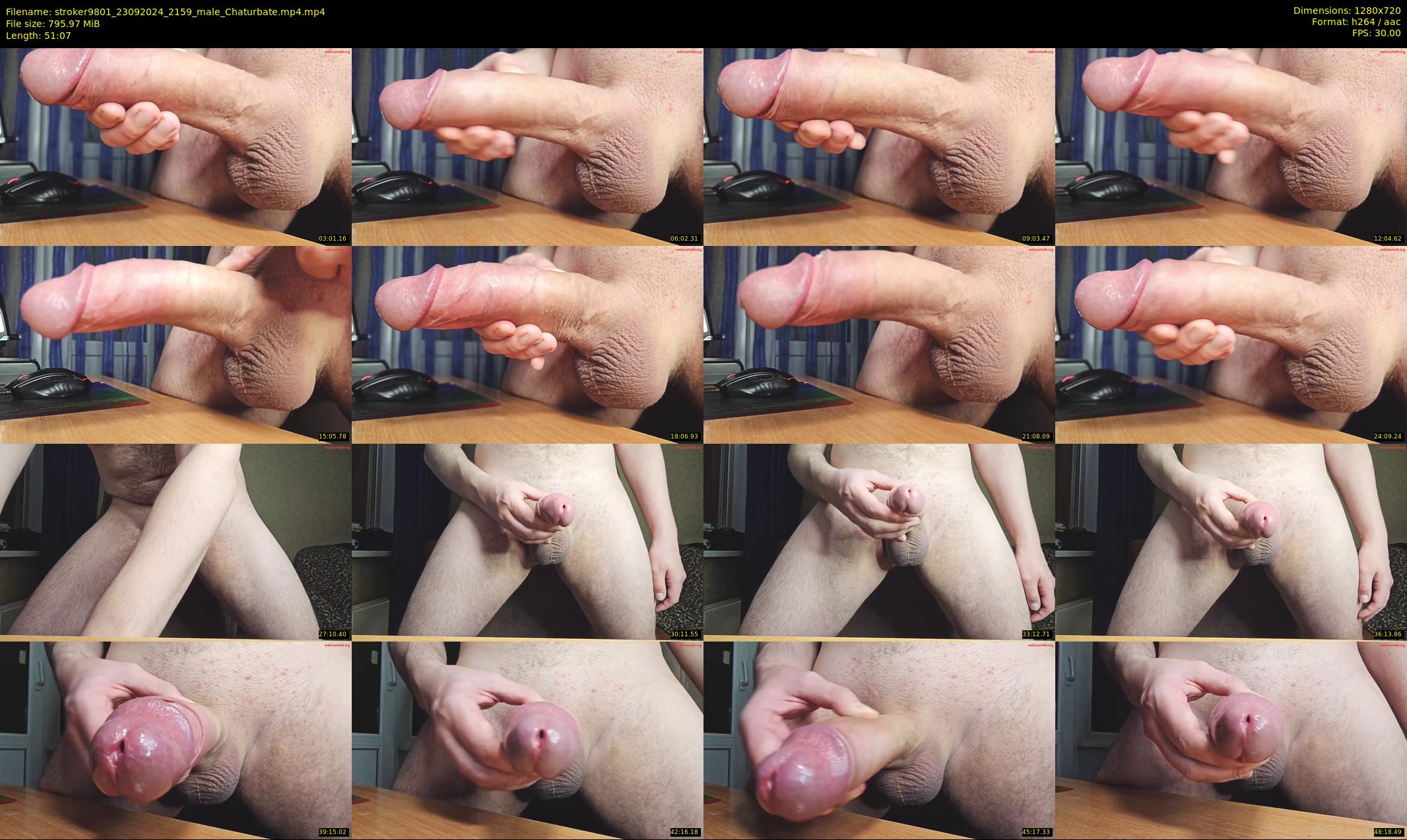 stroker9801 — 52 minute Chaturbate male cam show recording, 720p, Sep 23, 2024