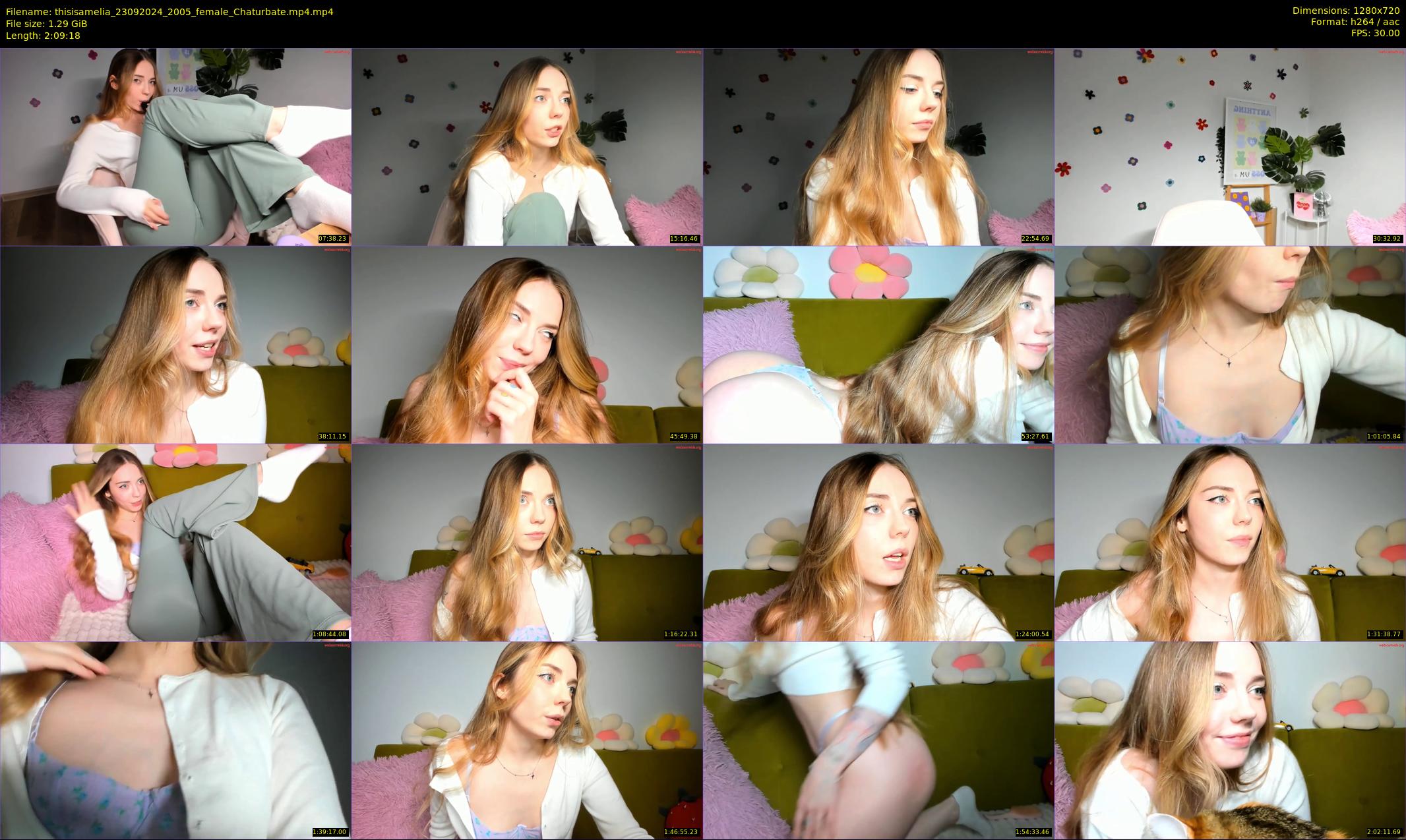 thisisamelia — 130 minute Chaturbate female cam show recording, 720p, Sep 23, 2024