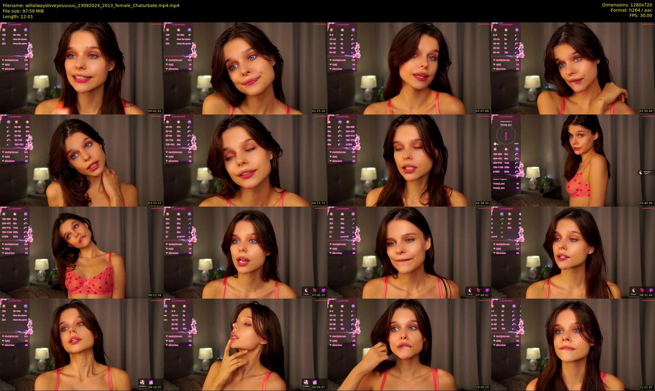 willalwaysloveyouuuuu — 13 minute Chaturbate female cam show recording, 720p, Sep 23, 2024