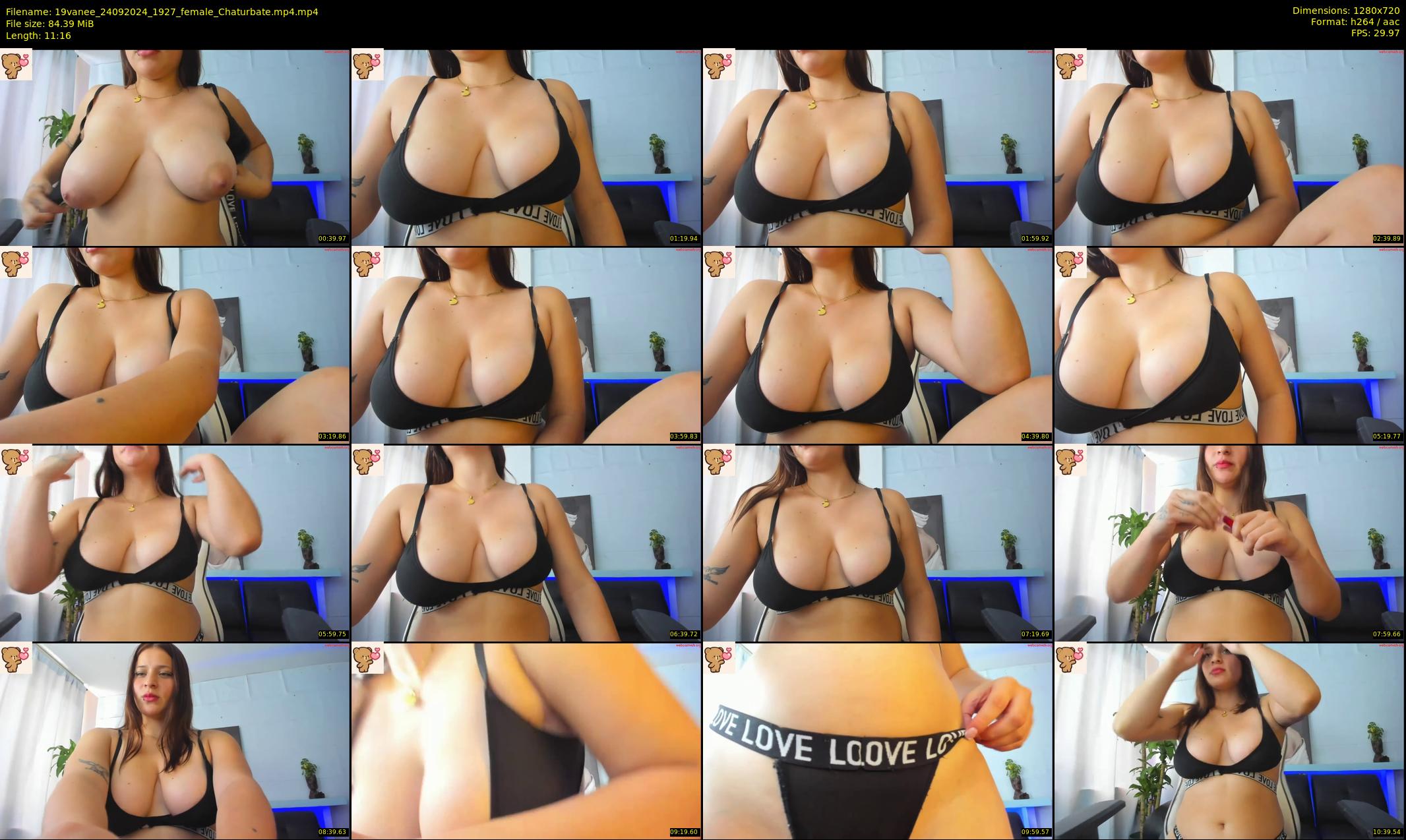 19vanee — 12 minute Chaturbate female cam show recording, 720p, Sep 24, 2024