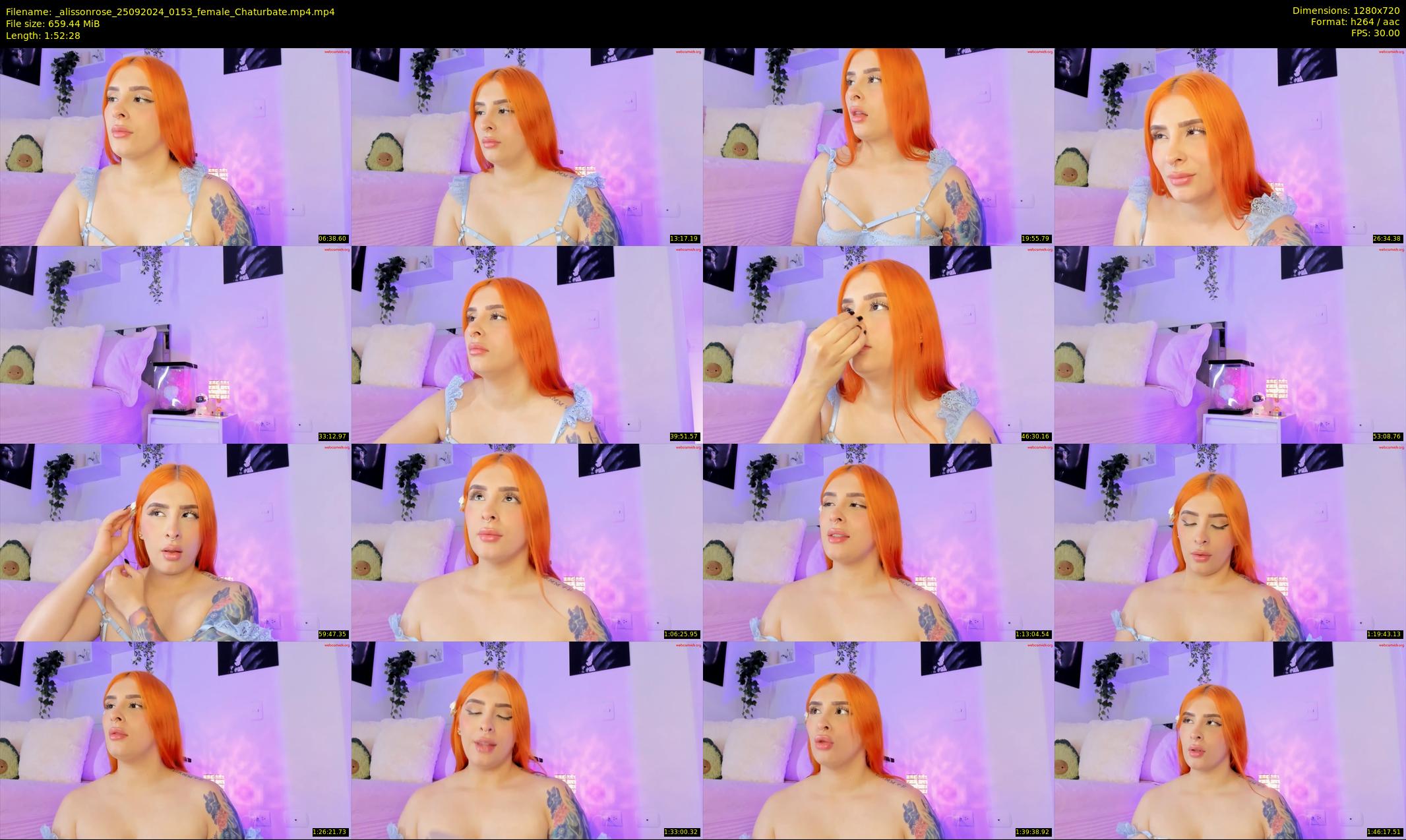 _alissonrose — 113 minute Chaturbate female cam show recording, 720p, Sep 25, 2024