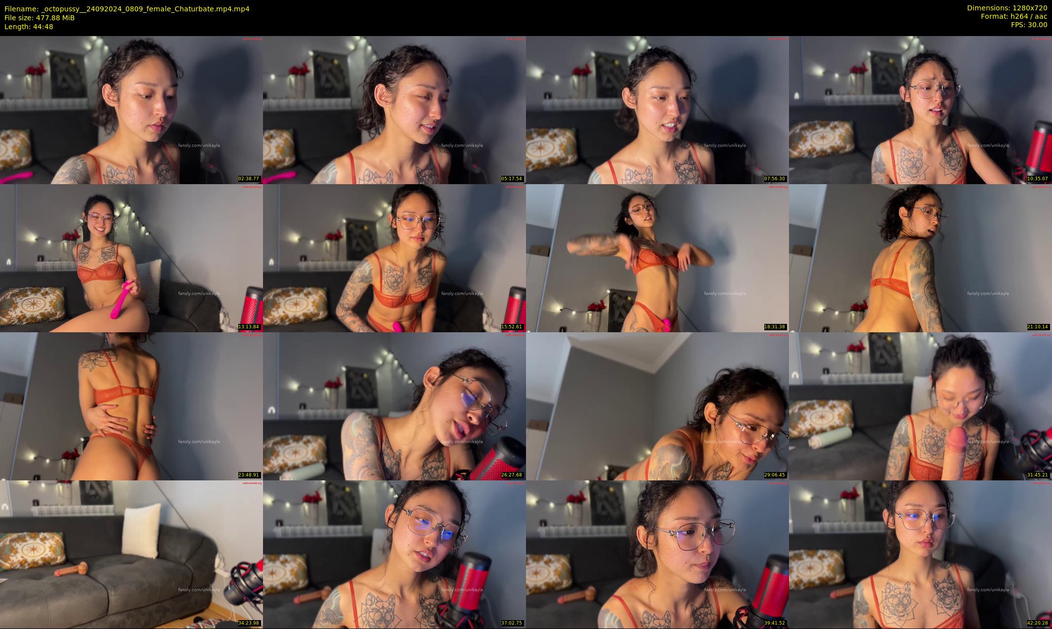_octopussy_ — 45 minute Chaturbate female cam show recording, 720p, Sep 24, 2024