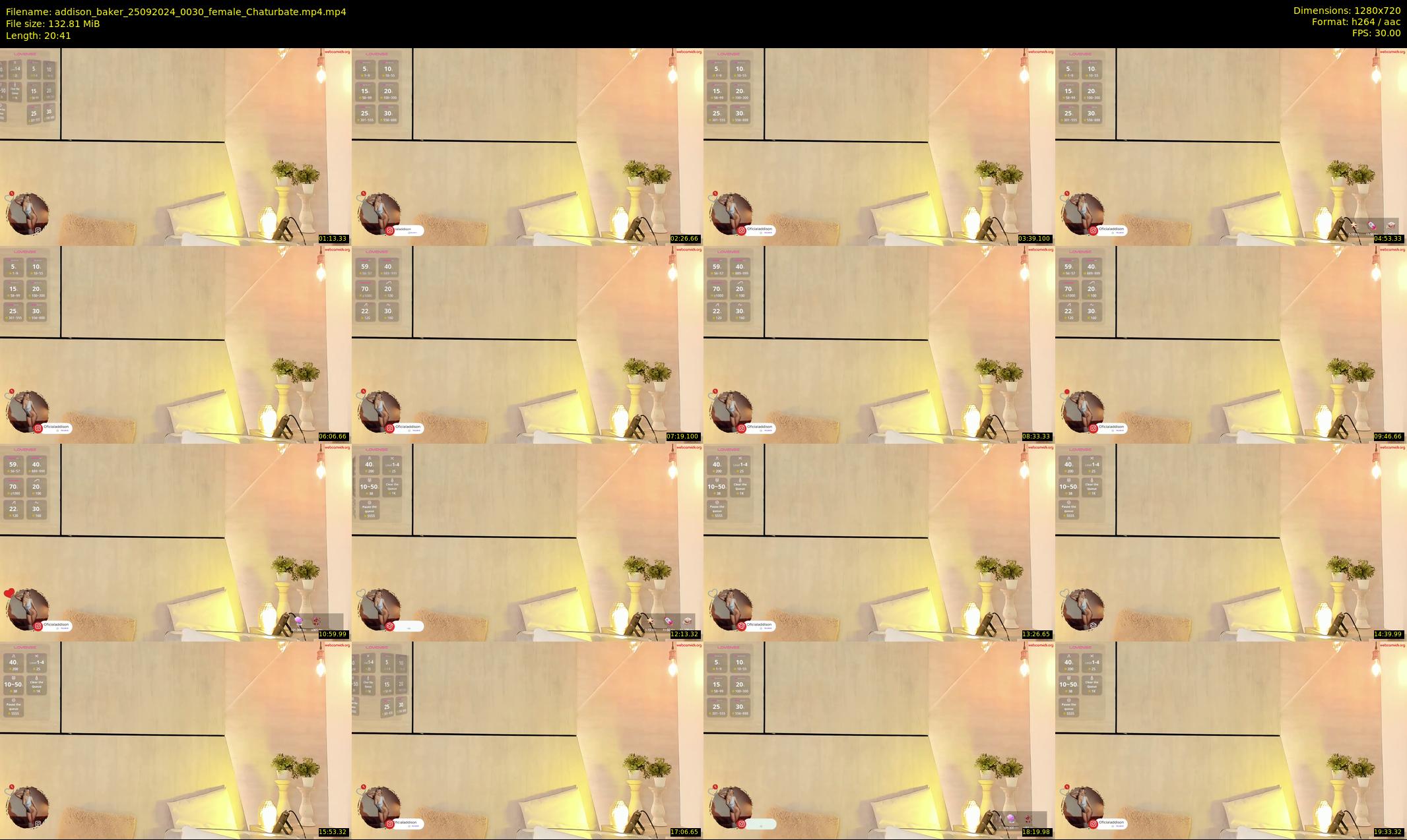 addison_baker — 21 minute Chaturbate female cam show recording, 720p, Sep 25, 2024