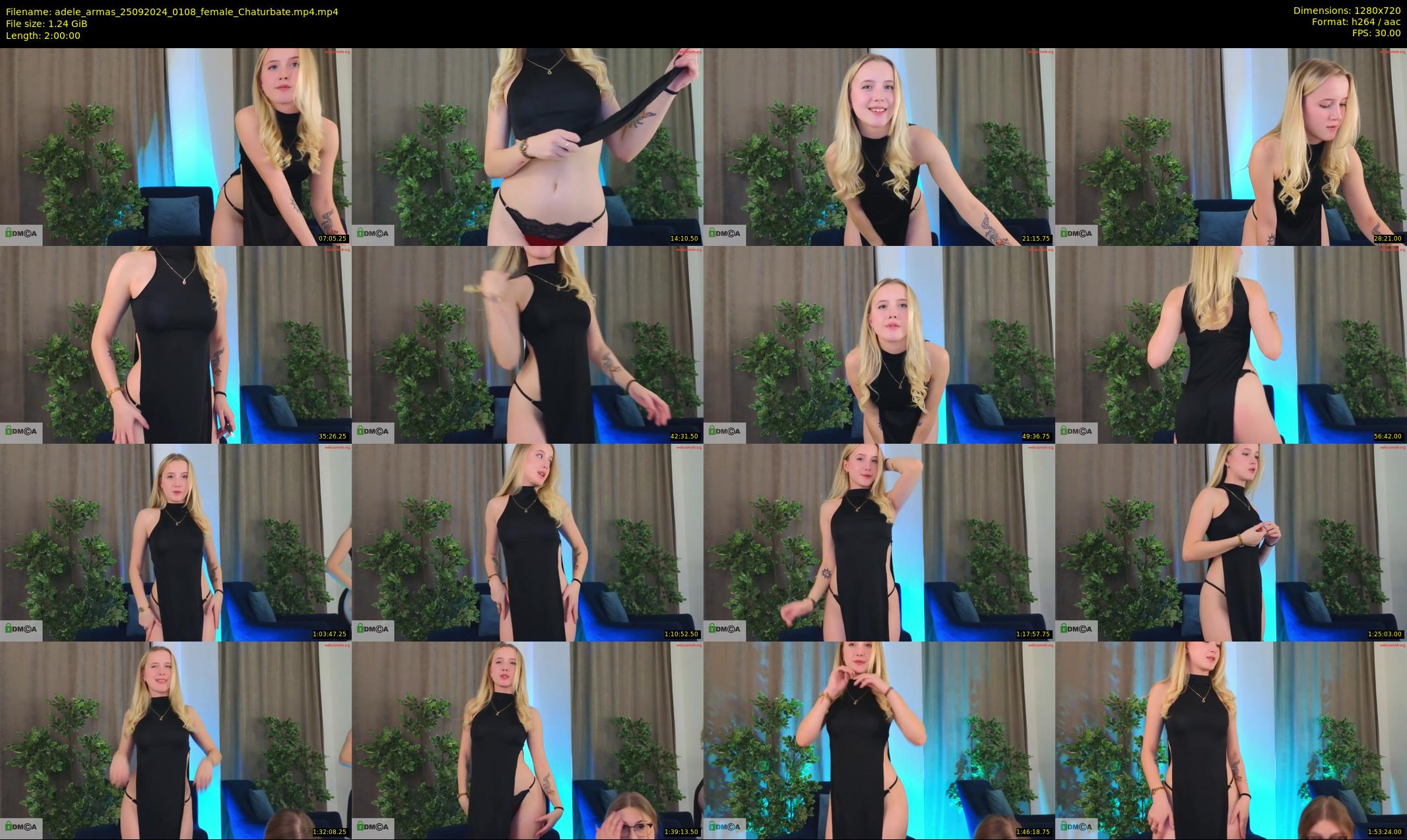 adele_armas — 120 minute Chaturbate female cam show recording, 720p, Sep 25, 2024
