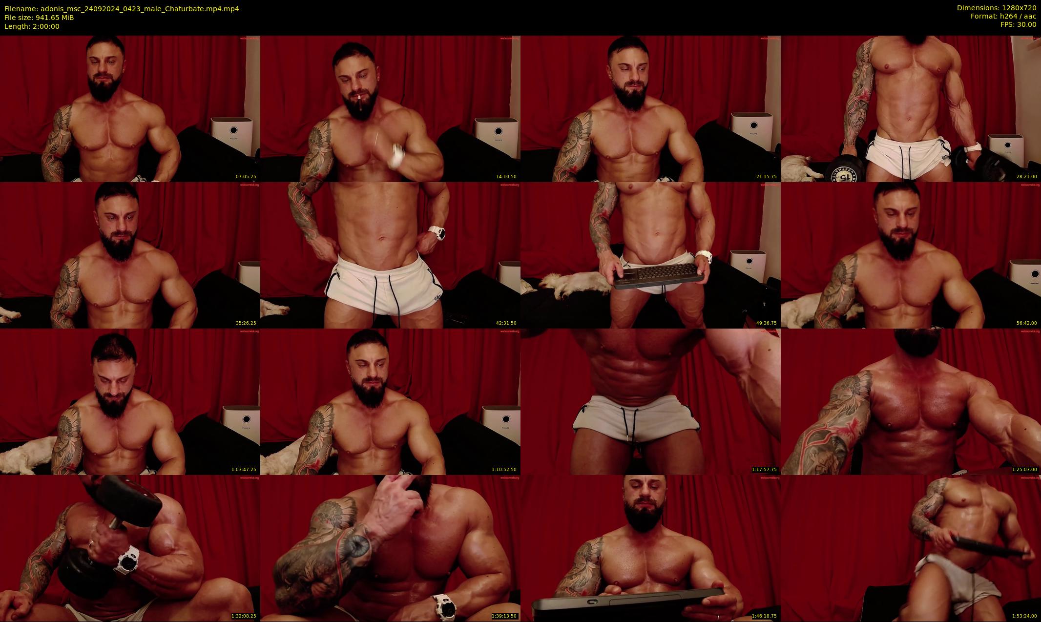 adonis_msc — 120 minute Chaturbate male cam show recording, 720p, Sep 24, 2024