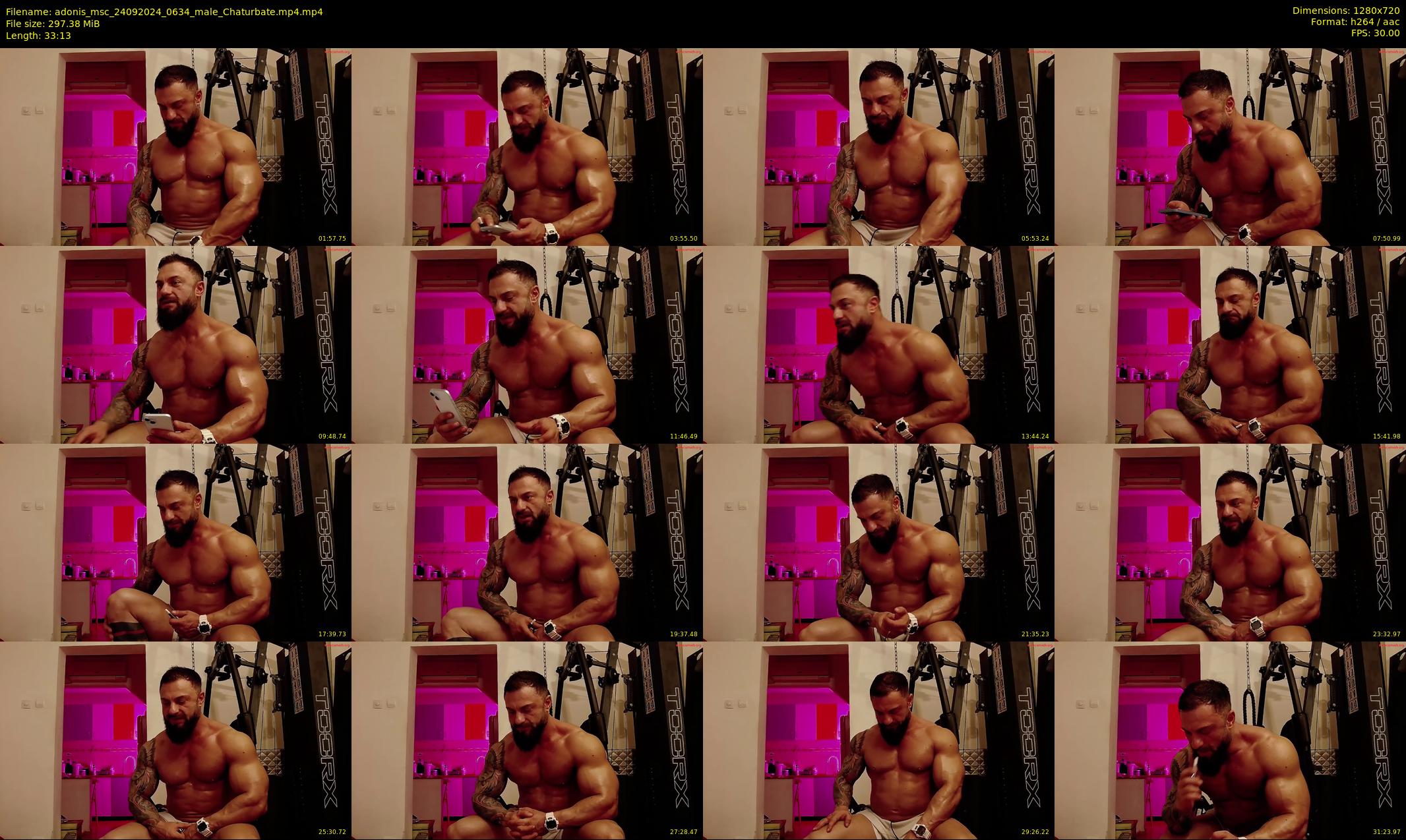 adonis_msc — 34 minute Chaturbate male cam show recording, 720p, Sep 24, 2024