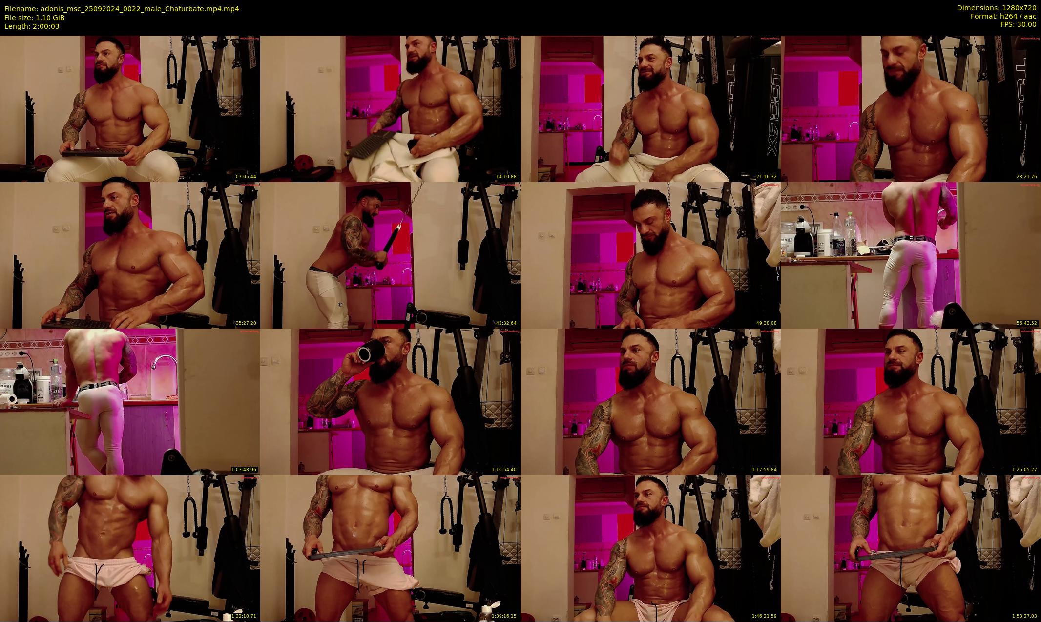 adonis_msc — 121 minute Chaturbate male cam show recording, 720p, Sep 25, 2024