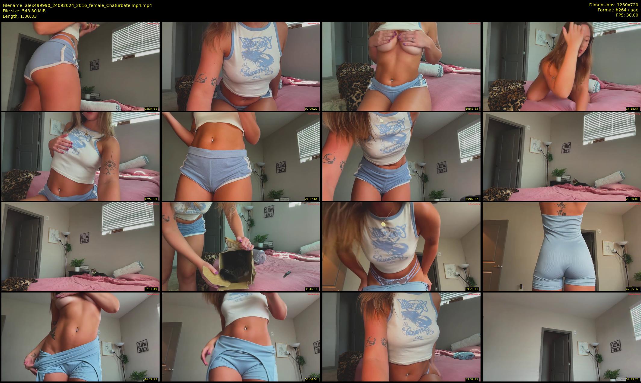 alex499990 — 61 minute Chaturbate female cam show recording, 720p, Sep 24, 2024