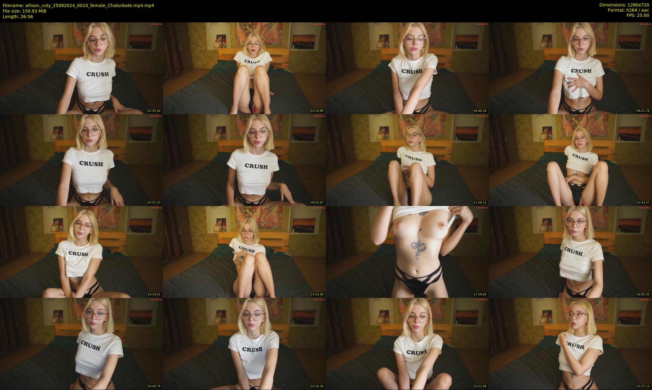 allison_cuty — 27 minute Chaturbate female cam show recording, 720p, Sep 25, 2024