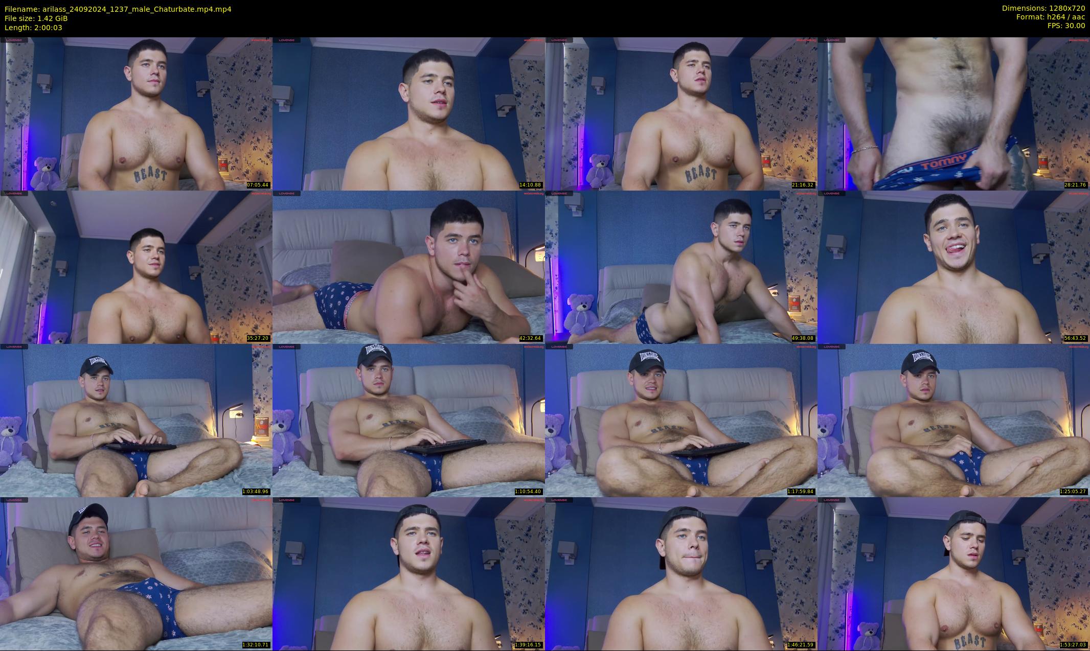 arilass — 121 minute Chaturbate male cam show recording, 720p, Sep 24, 2024