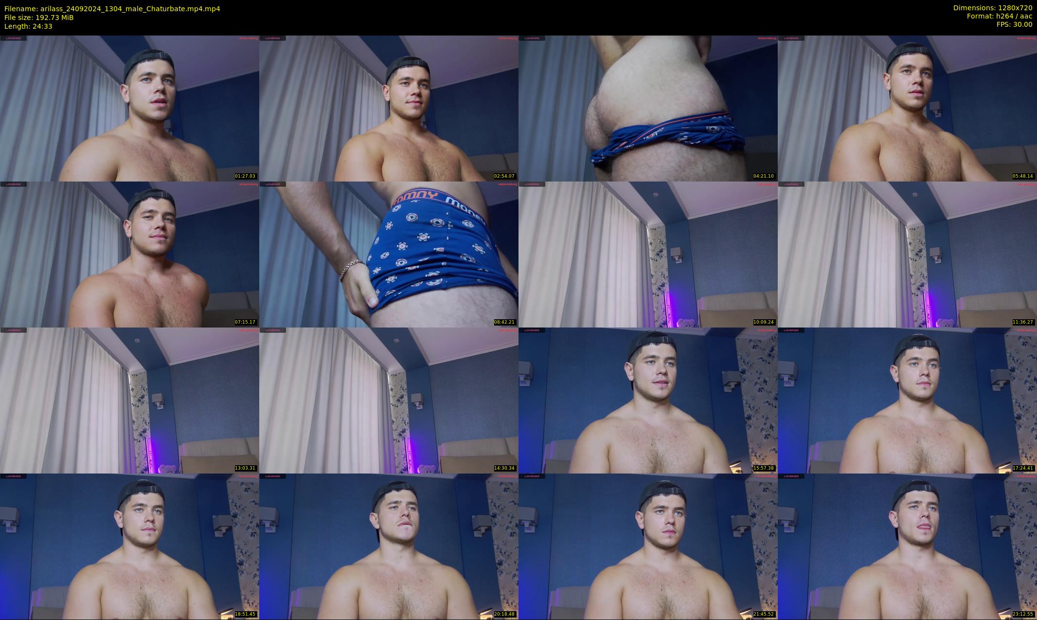arilass — 25 minute Chaturbate male cam show recording, 720p, Sep 24, 2024