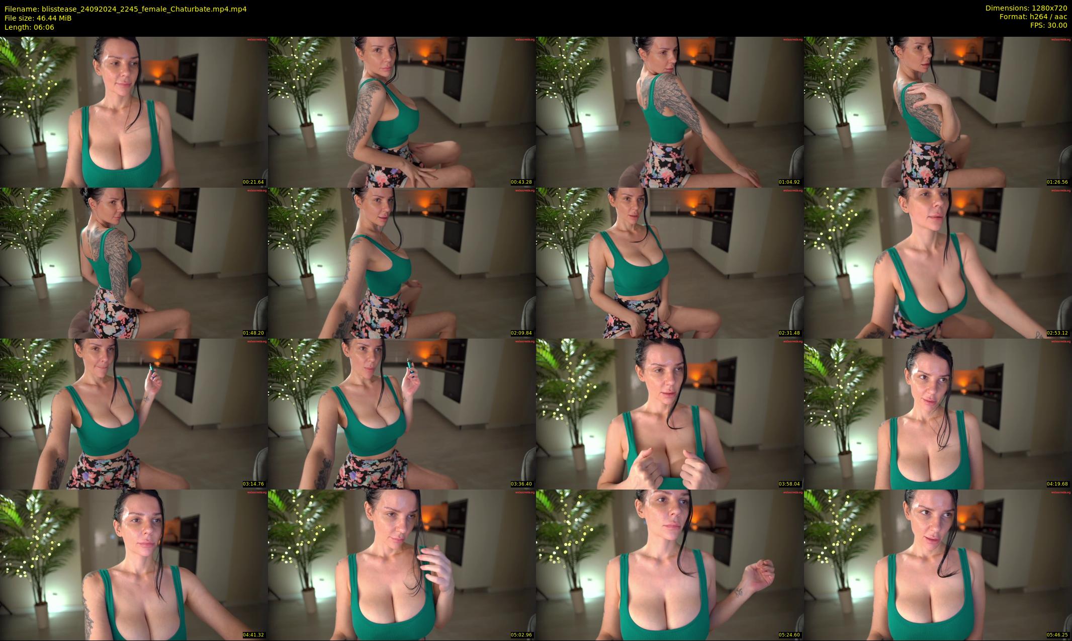 blisstease — 7 minute Chaturbate female cam show recording, 720p, Sep 24, 2024
