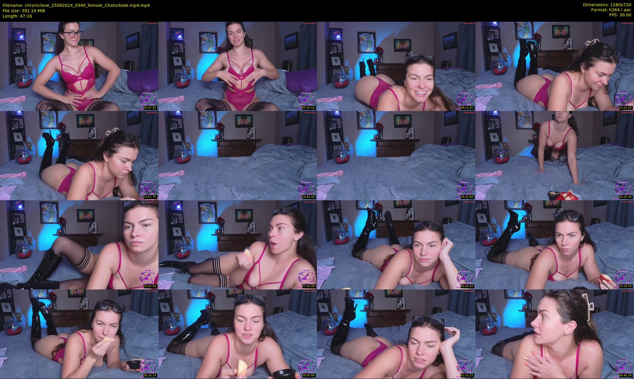 chroniclove — 48 minute Chaturbate female cam show recording, 720p, Sep 25, 2024