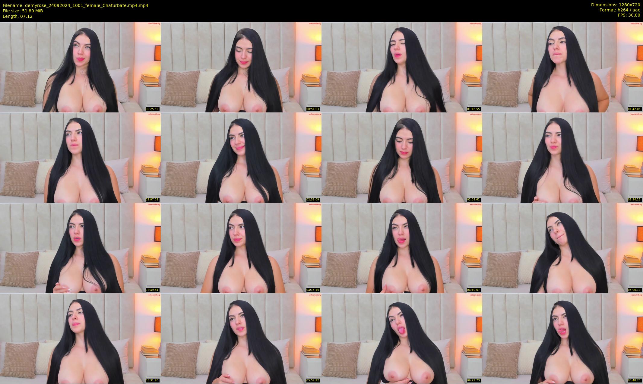 demyrose — 8 minute Chaturbate female cam show recording, 720p, Sep 24, 2024