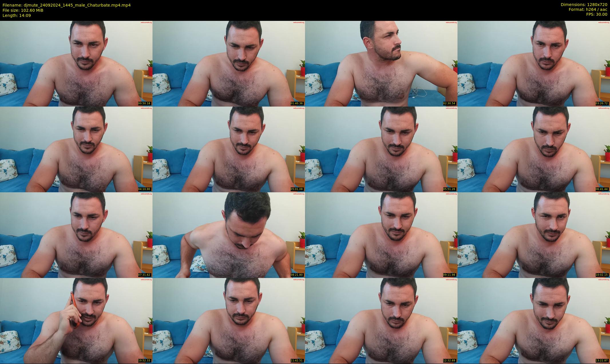 djmute — 15 minute Chaturbate male cam show recording, 720p, Sep 24, 2024