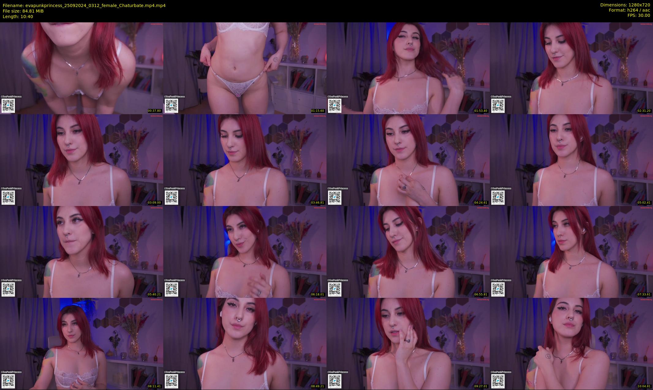 evapunkprincess — 11 minute Chaturbate female cam show recording, 720p, Sep 25, 2024