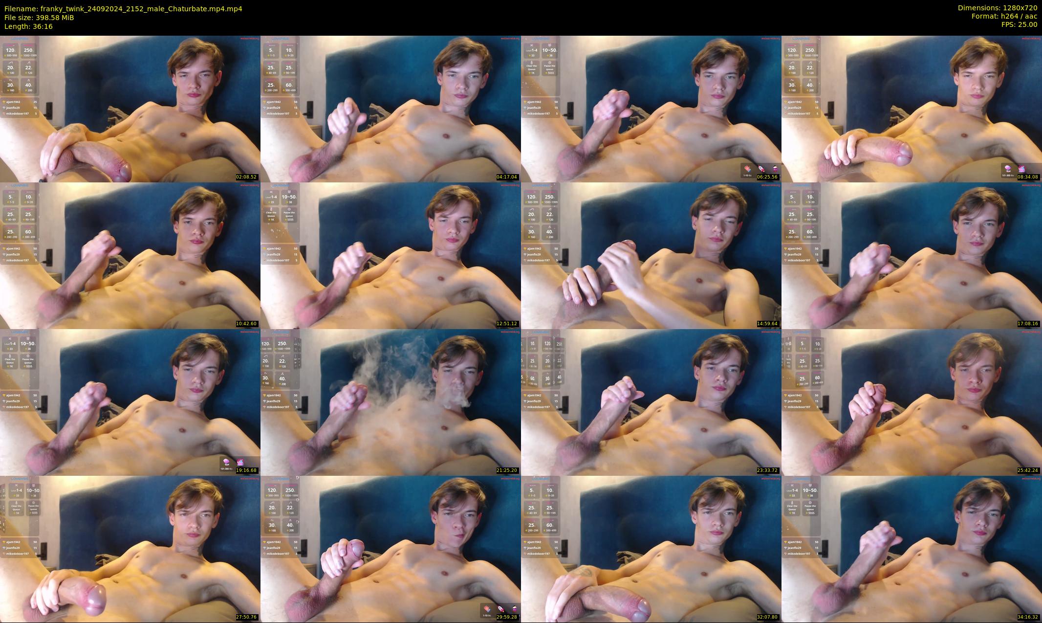 franky_twink — 37 minute Chaturbate male cam show recording, 720p, Sep 24, 2024