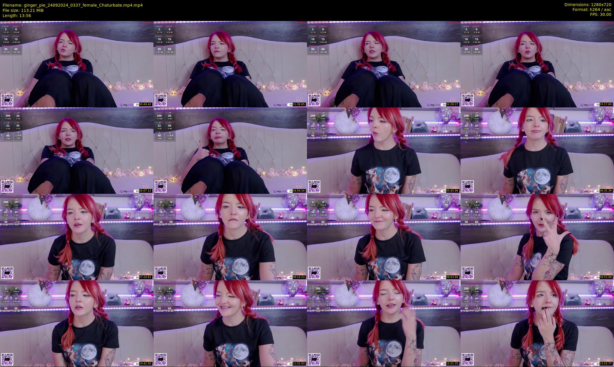 ginger_pie — 14 minute Chaturbate female cam show recording, 720p, Sep 24, 2024