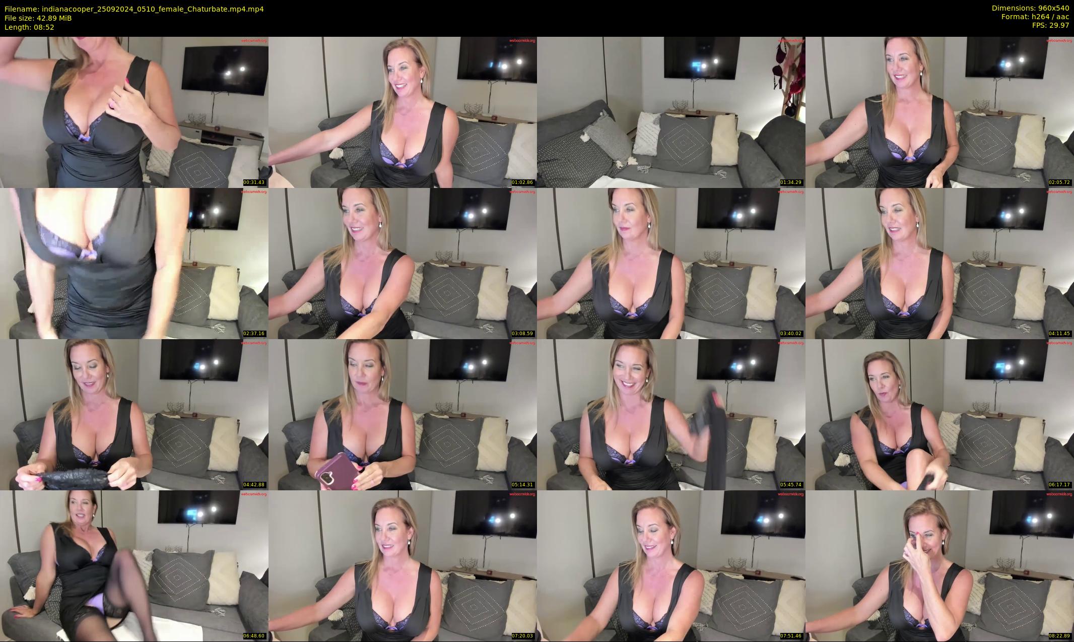 indianacooper — 9 minute Chaturbate female cam show recording, 480p, Sep 25, 2024