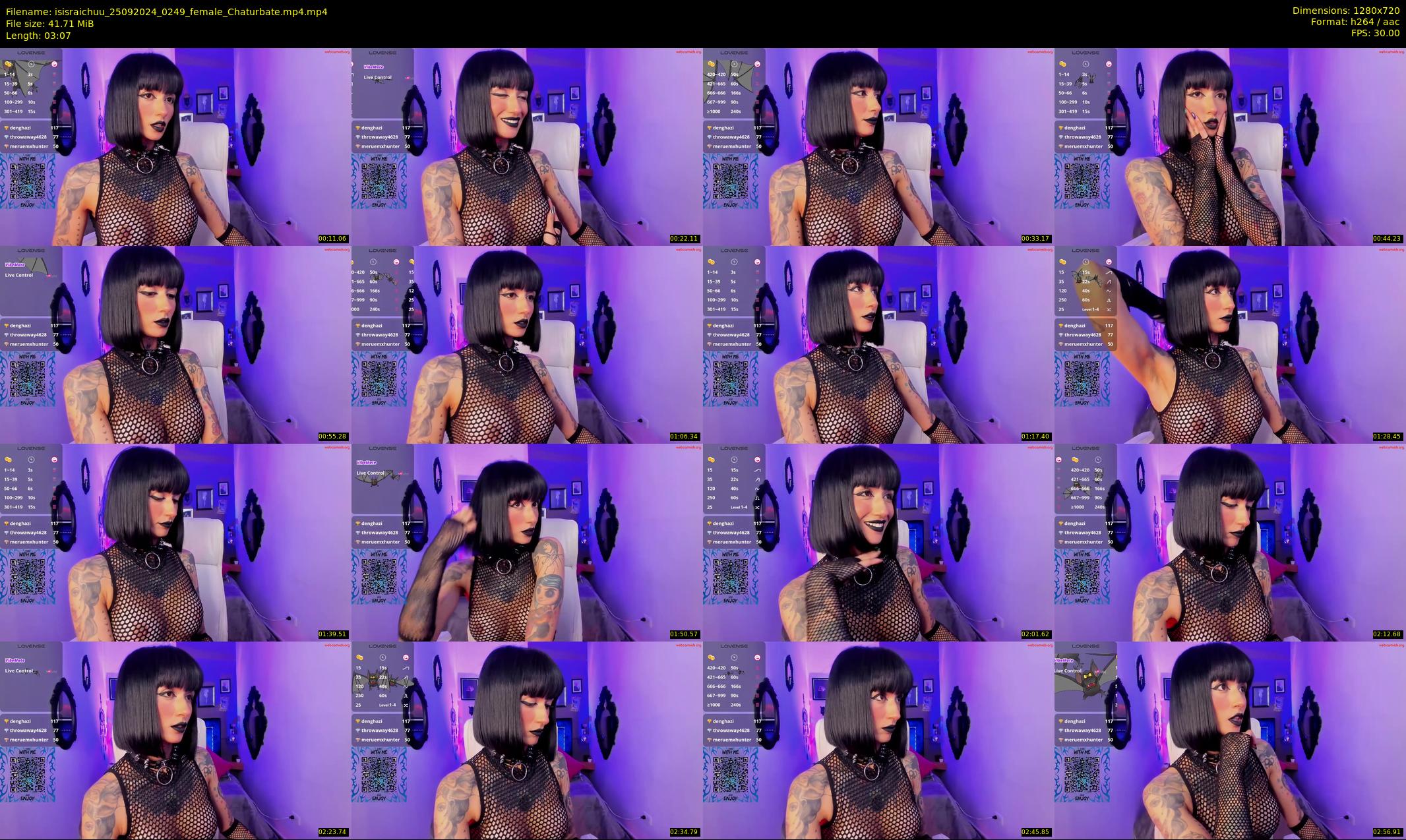 isisraichuu — 4 minute Chaturbate female cam show recording, 720p, Sep 25, 2024