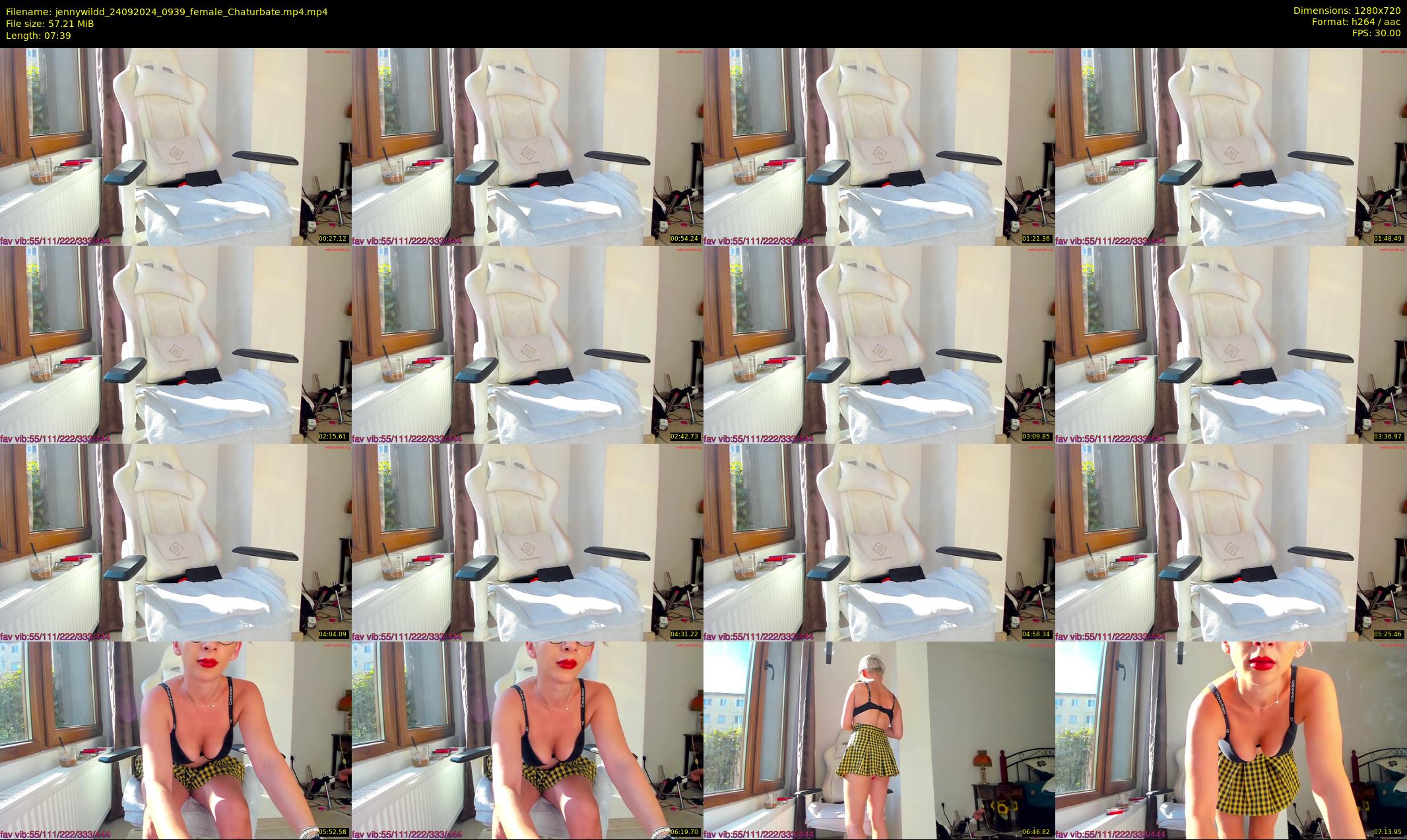 jennywildd — 8 minute Chaturbate female cam show recording, 720p, Sep 24, 2024