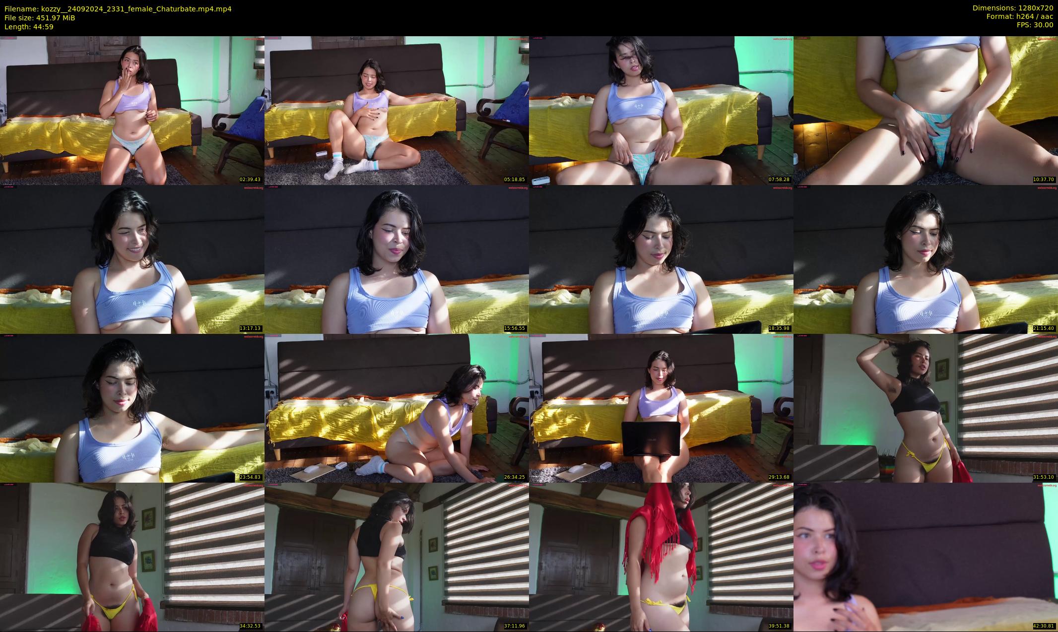 kozzy_ — 45 minute Chaturbate female cam show recording, 720p, Sep 24, 2024