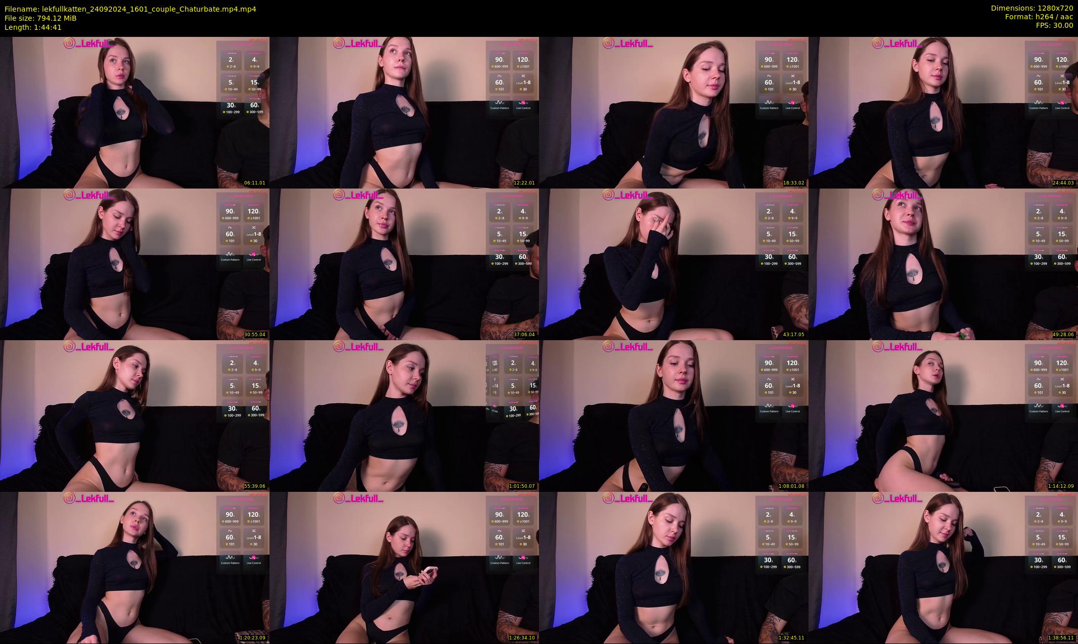 lekfullkatten — 105 minute Chaturbate couple cam show recording, 720p, Sep 24, 2024