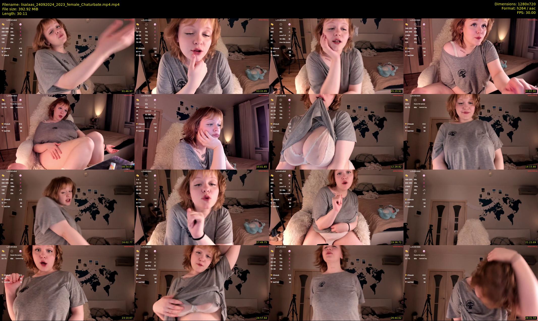lisalaas — 31 minute Chaturbate female cam show recording, 720p, Sep 24, 2024