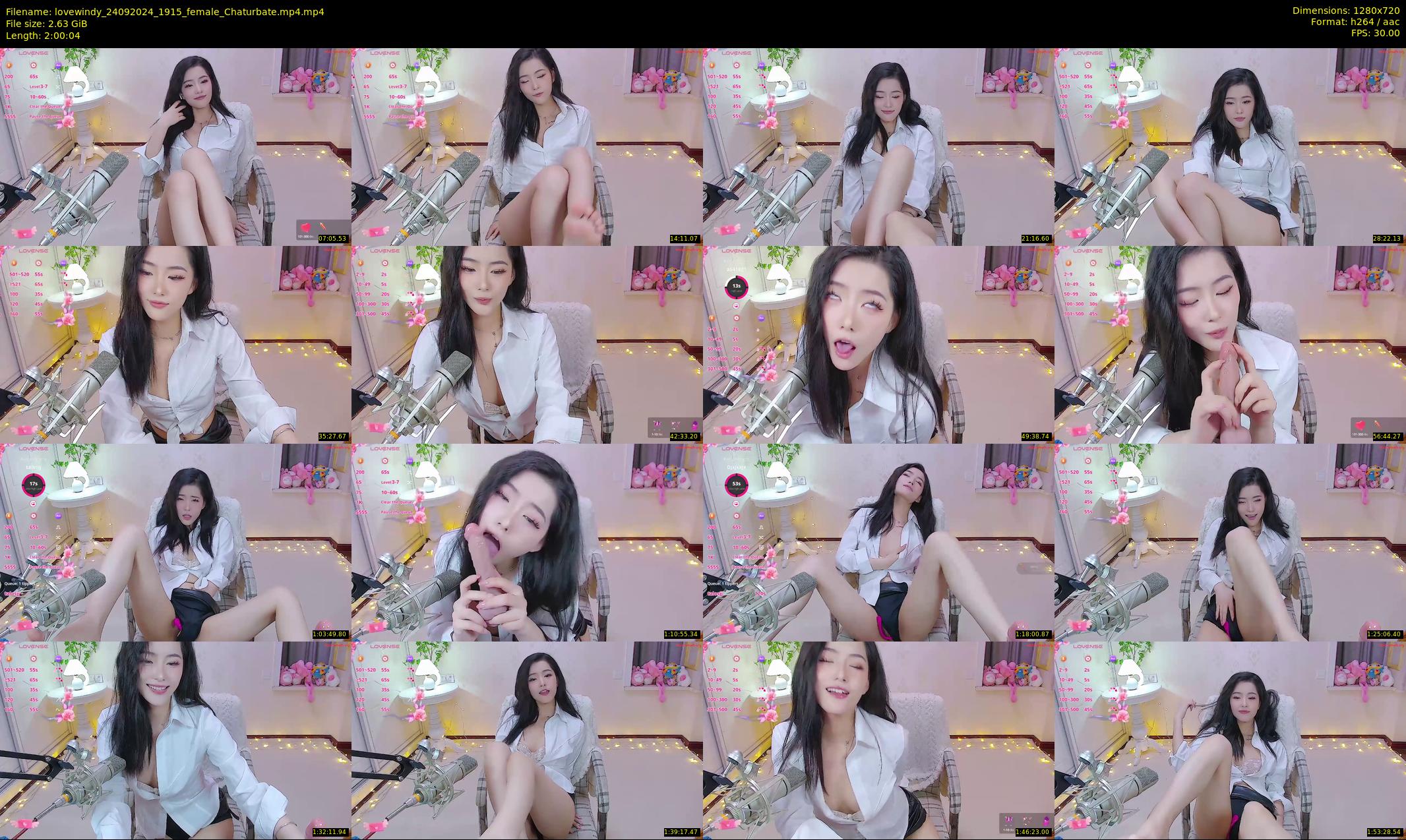 lovewindy — 121 minute Chaturbate female cam show recording, 720p, Sep 24, 2024