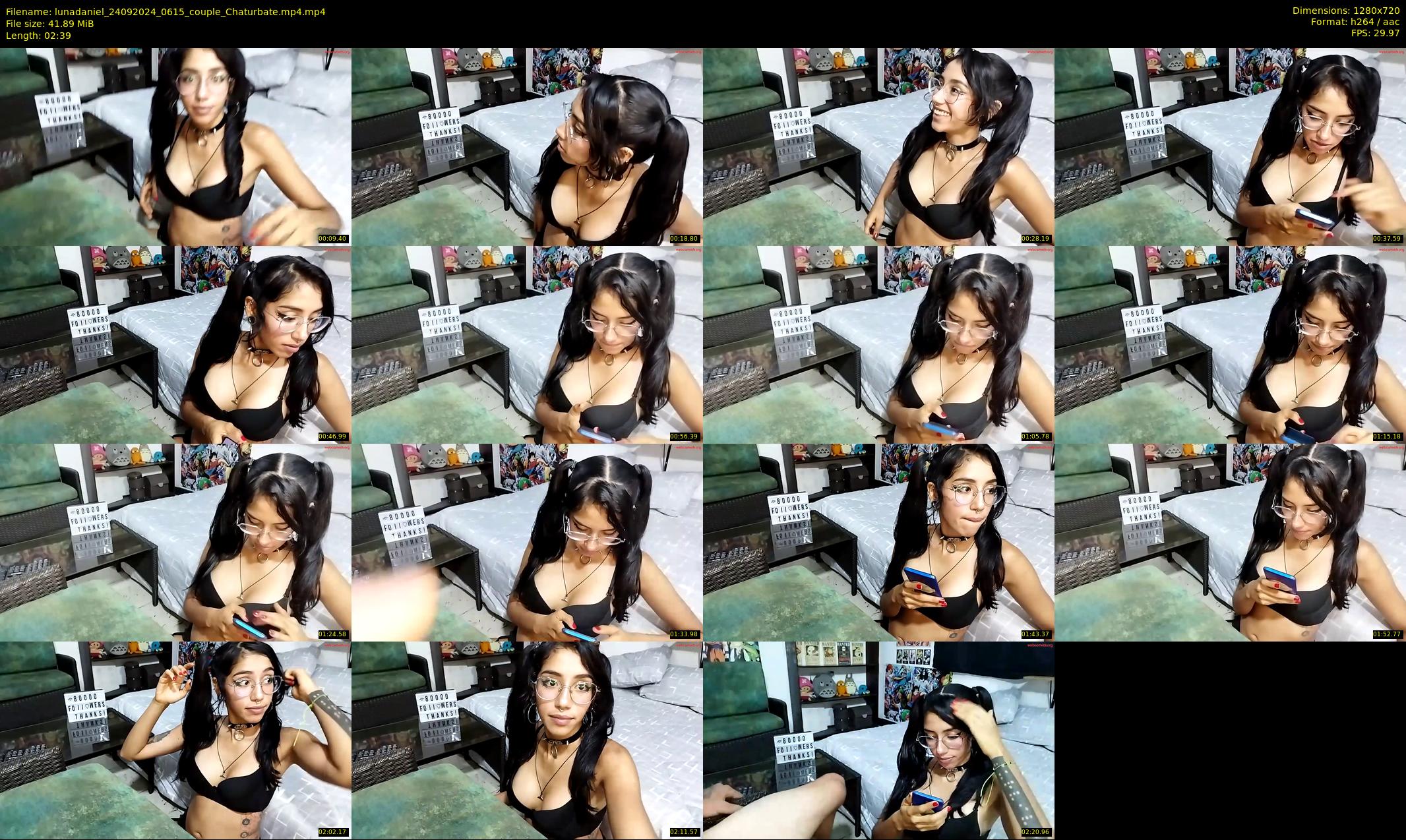 lunadaniel — 3 minute Chaturbate couple cam show recording, 720p, Sep 24, 2024