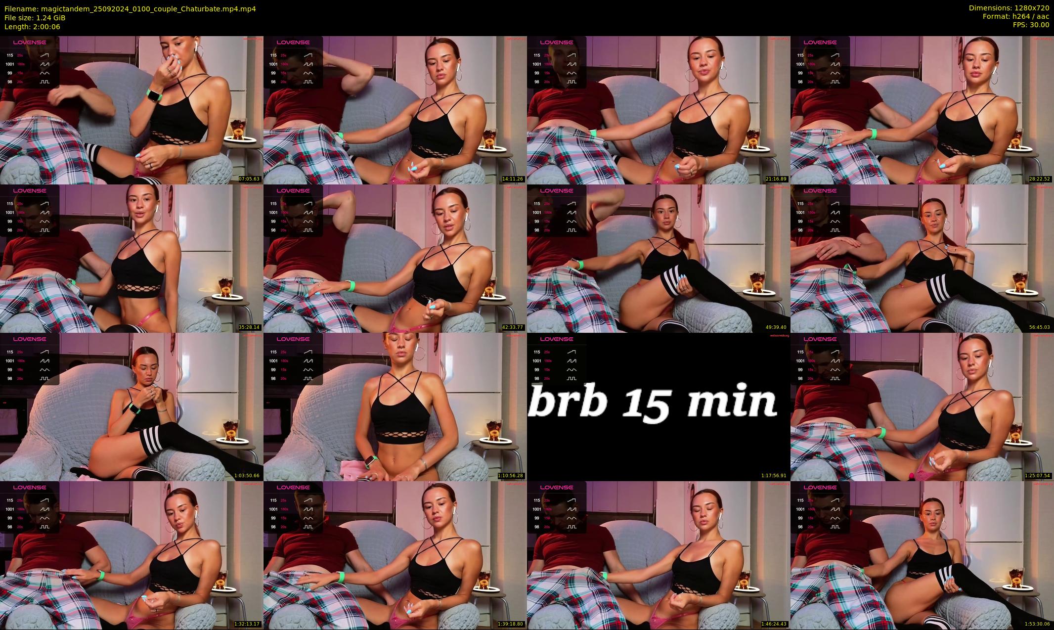 magictandem — 121 minute Chaturbate couple cam show recording, 720p, Sep 25, 2024