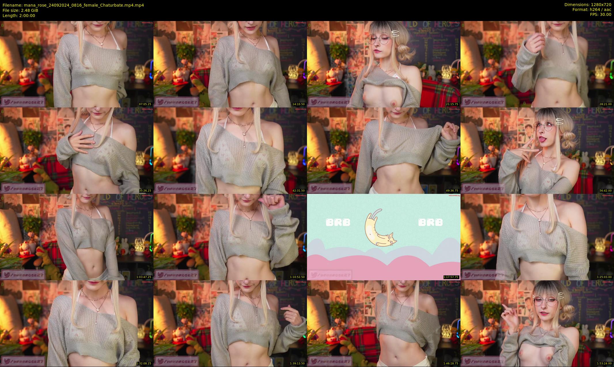 mana_rose — 120 minute Chaturbate female cam show recording, 720p, Sep 24, 2024