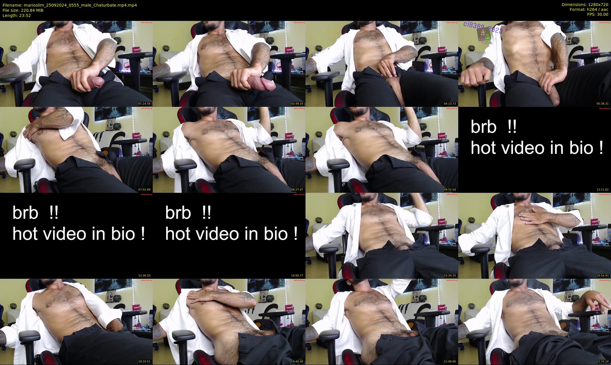 marioslim — 24 minute Chaturbate male cam show recording, 720p, Sep 25, 2024