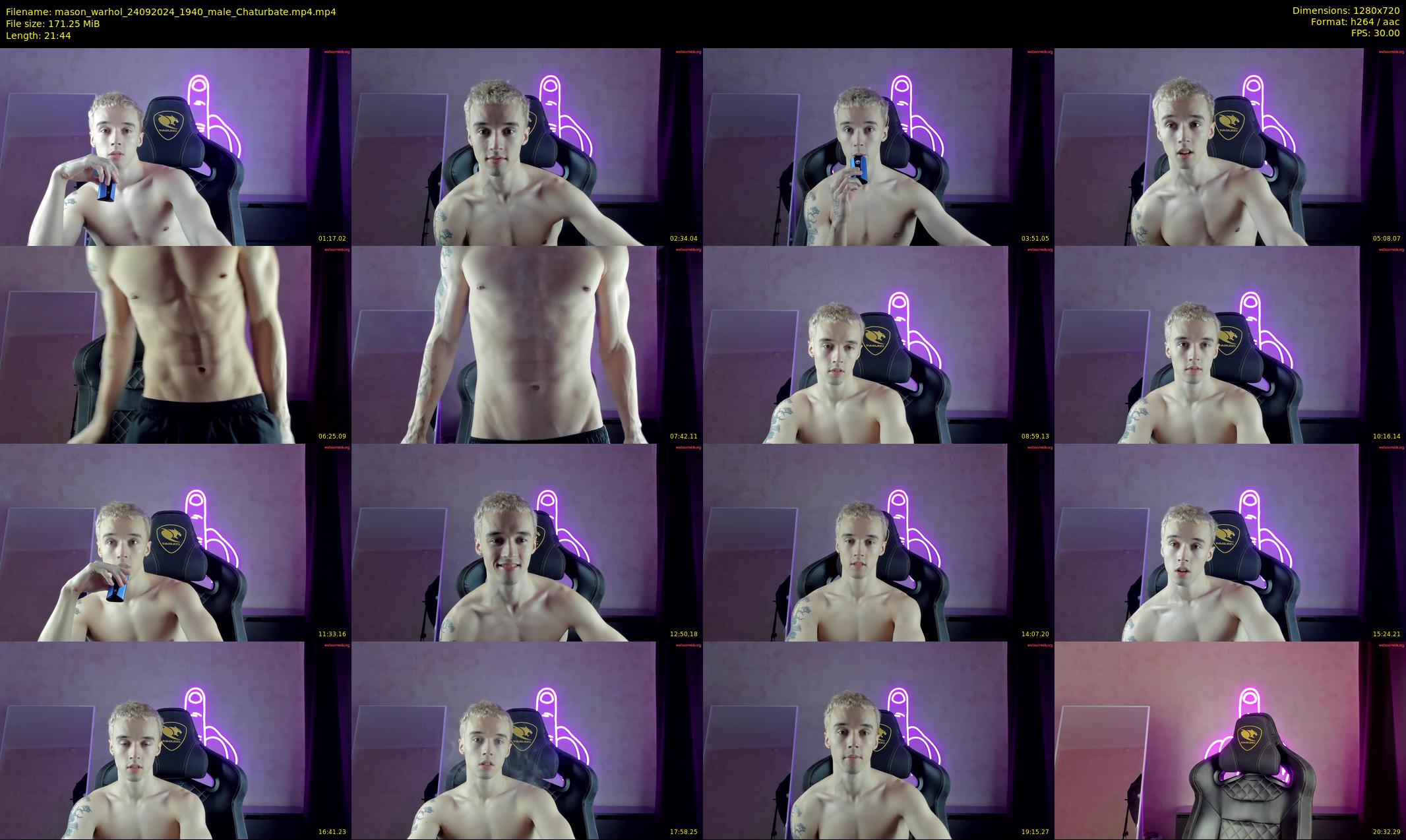mason_warhol — 22 minute Chaturbate male cam show recording, 720p, Sep 24, 2024