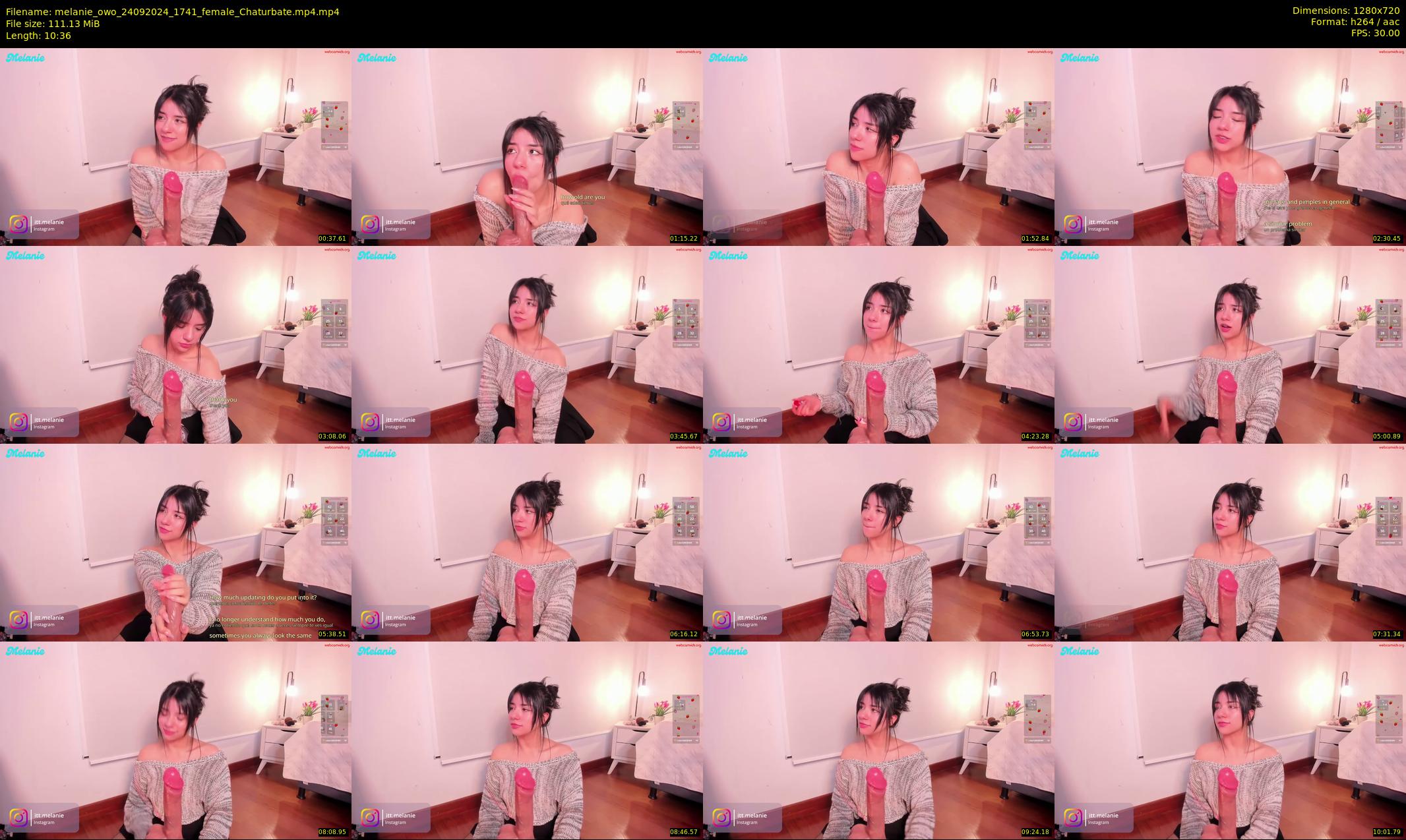 melanie_owo — 11 minute Chaturbate female cam show recording, 720p, Sep 24, 2024