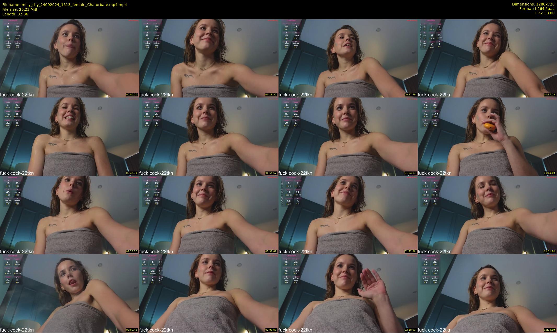 milly_shy — 3 minute Chaturbate female cam show recording, 720p, Sep 24, 2024