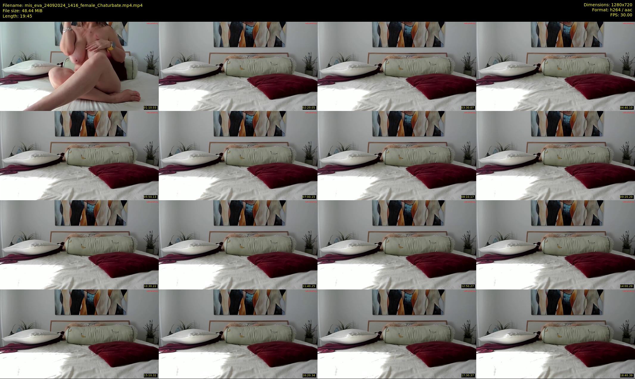 mis_eva — 20 minute Chaturbate female cam show recording, 720p, Sep 24, 2024