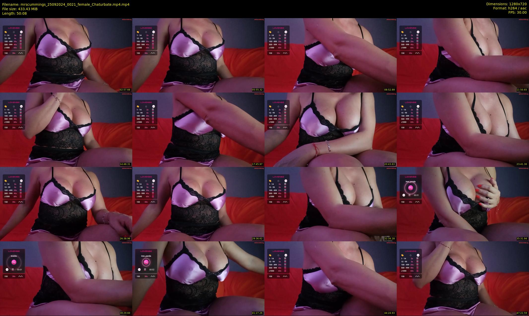 mrscummings — 51 minute Chaturbate female cam show recording, 720p, Sep 25, 2024