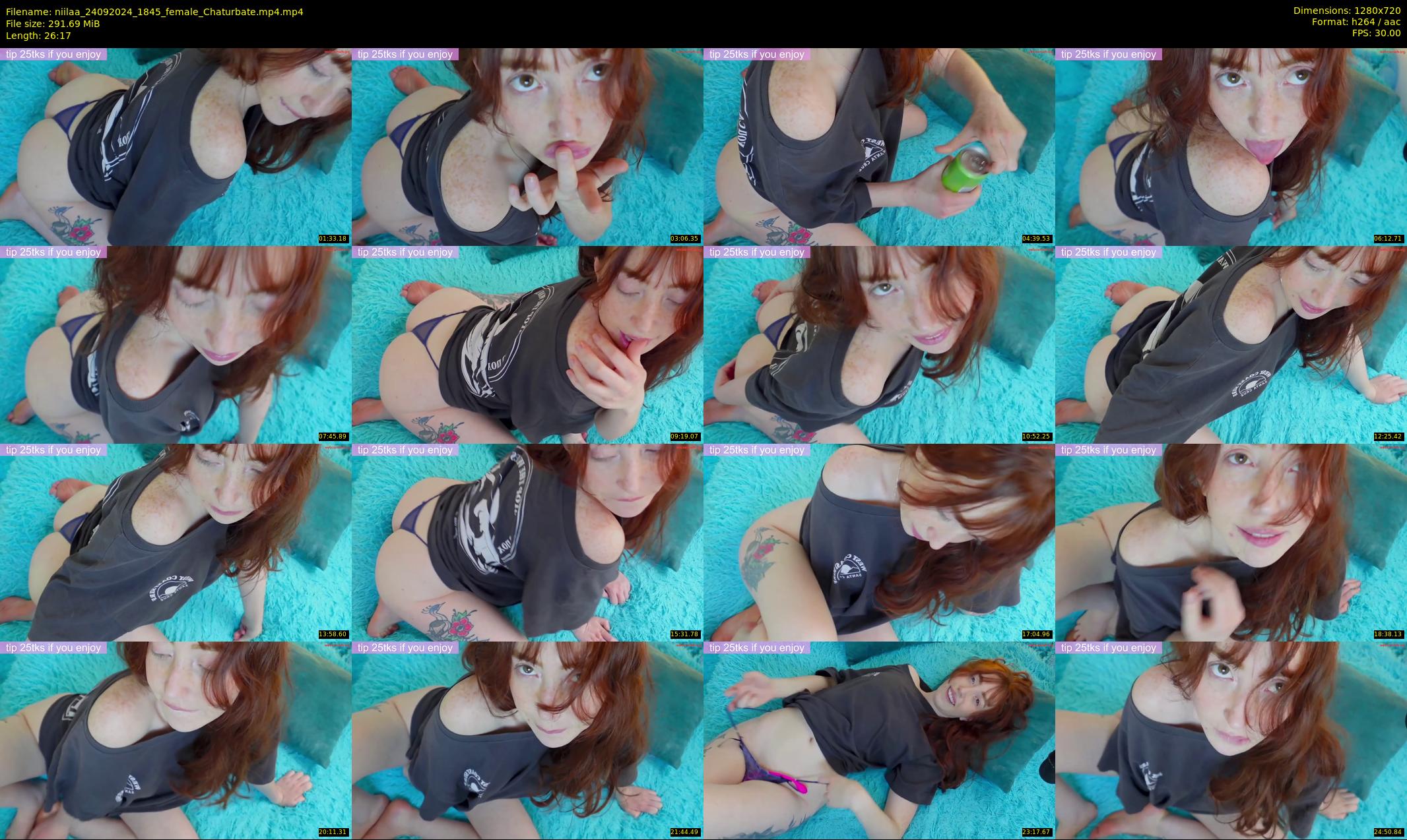 niilaa — 27 minute Chaturbate female cam show recording, 720p, Sep 24, 2024