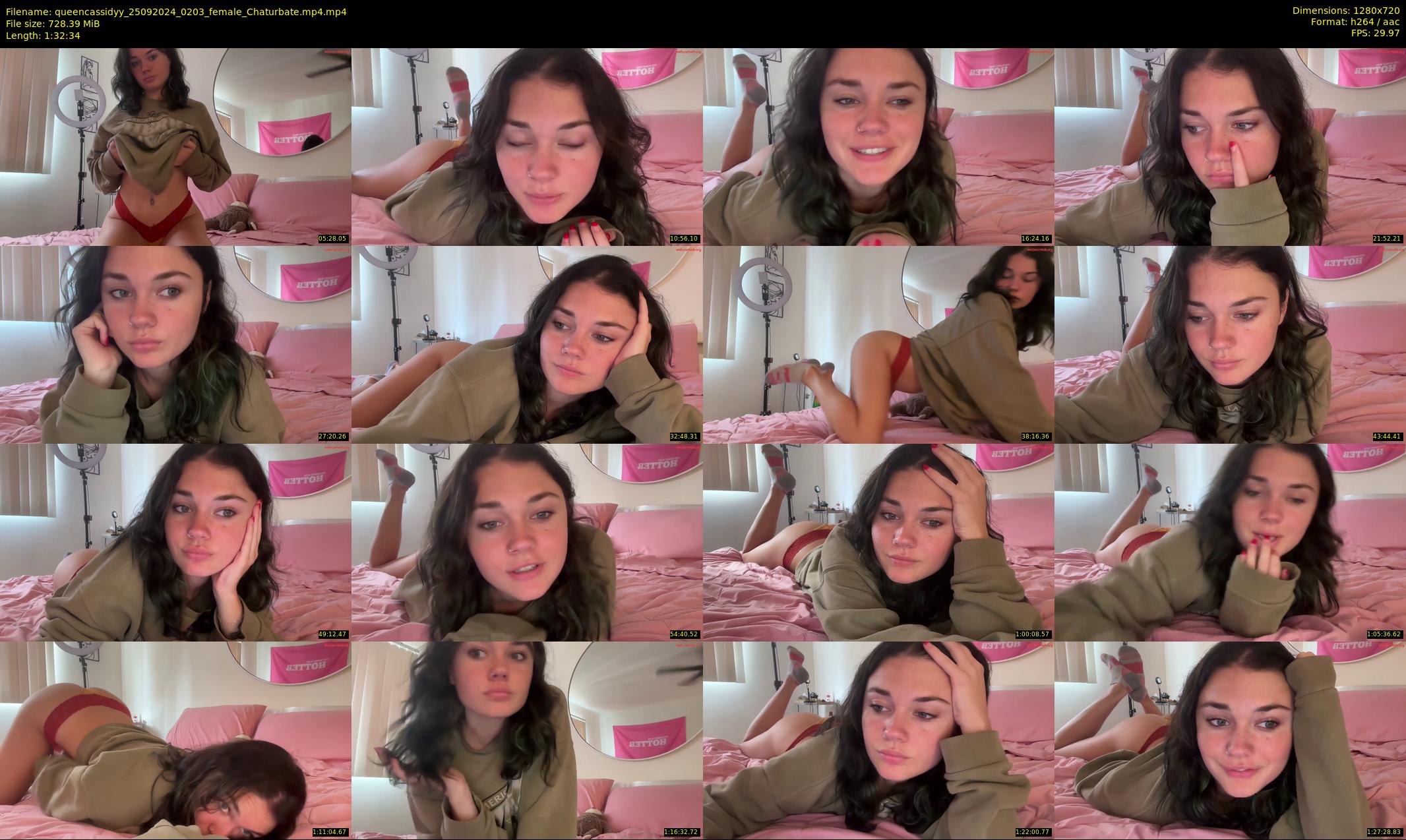 queencassidyy — 93 minute Chaturbate female cam show recording, 720p, Sep 25, 2024