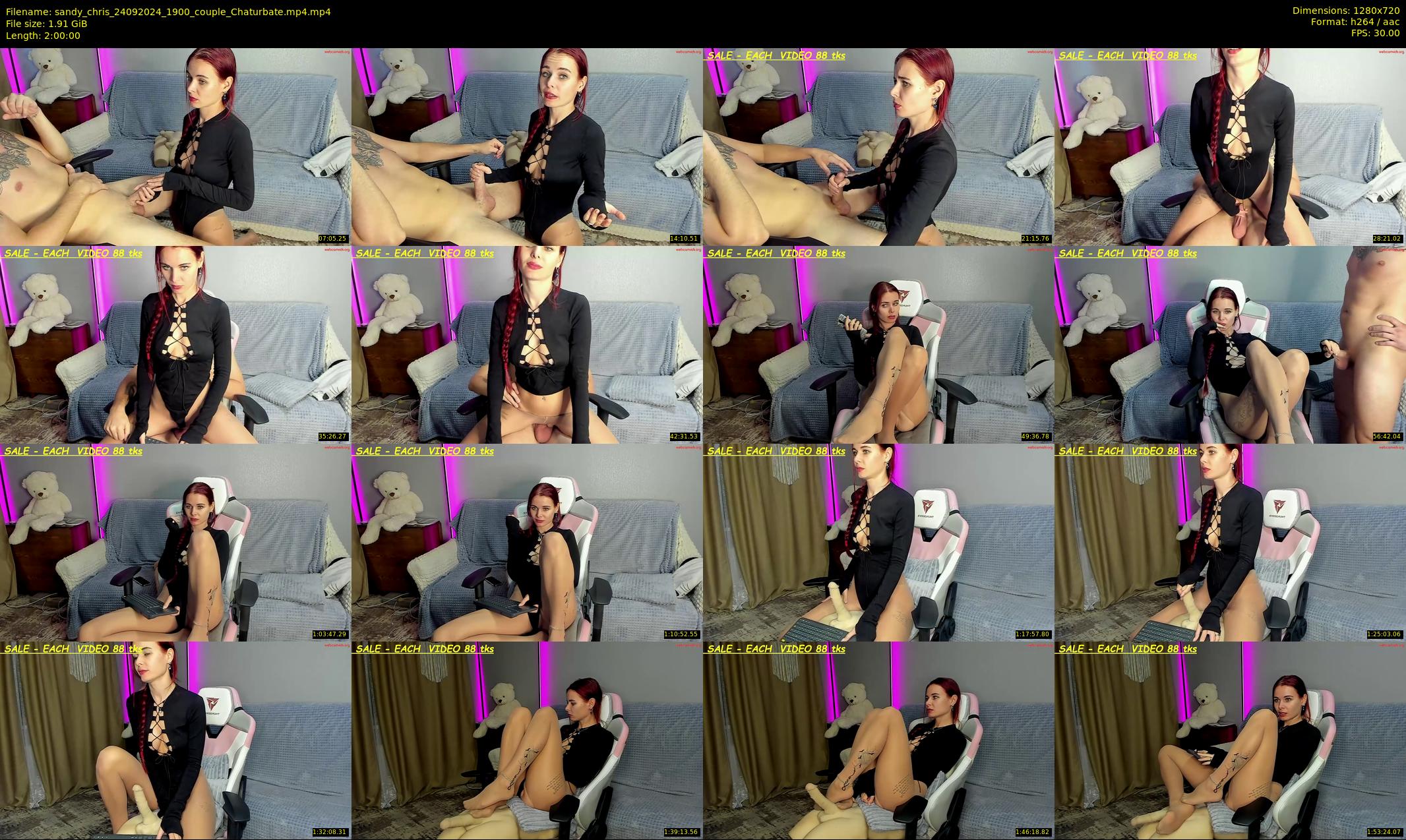 sandy_chris — 120 minute Chaturbate couple cam show recording, 720p, Sep 24, 2024