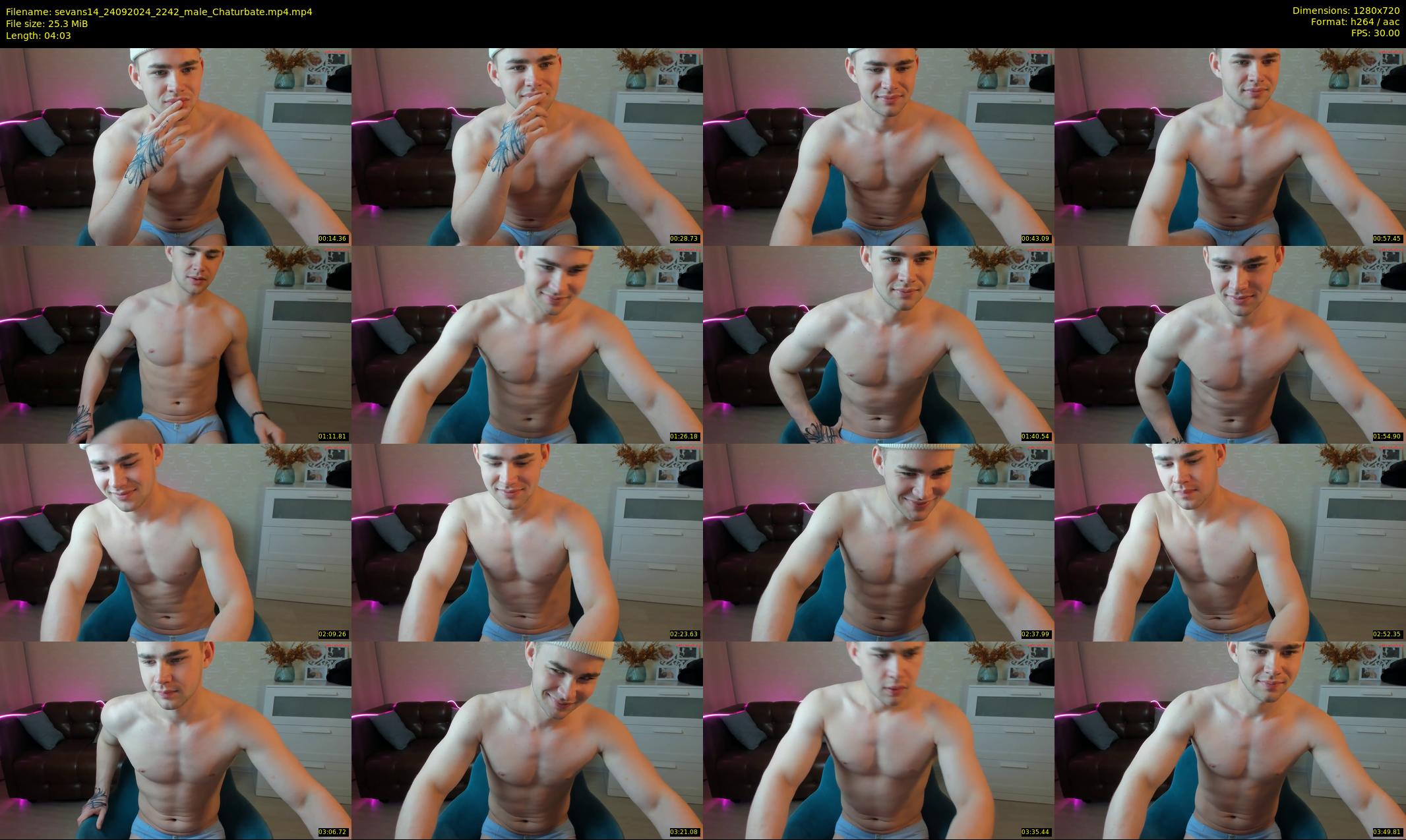 sevans14 — 5 minute Chaturbate male cam show recording, 720p, Sep 24, 2024