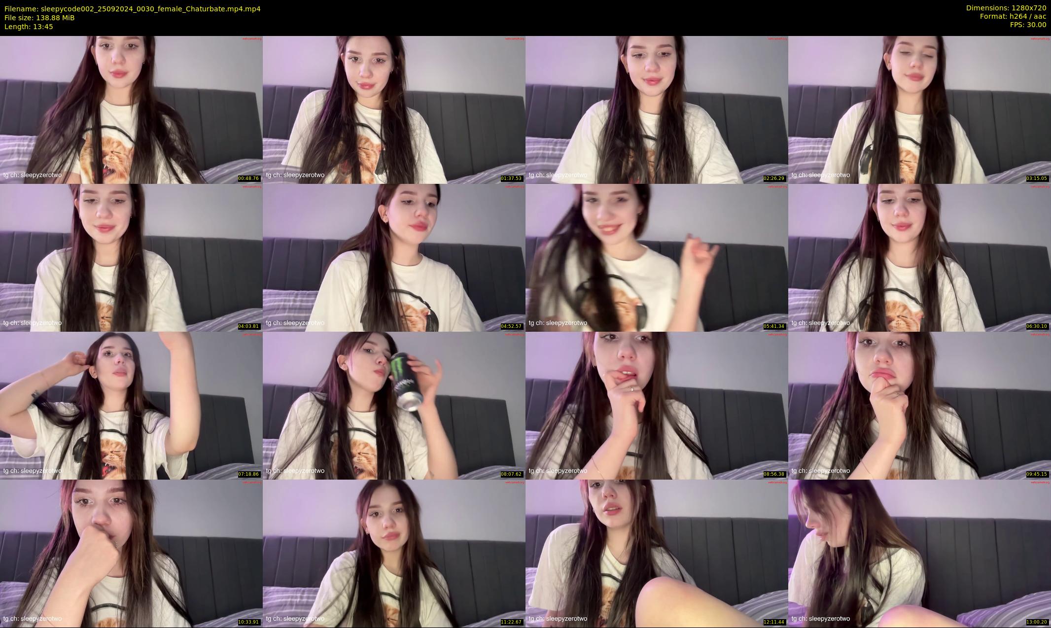 sleepycode002 — 14 minute Chaturbate female cam show recording, 720p, Sep 25, 2024
