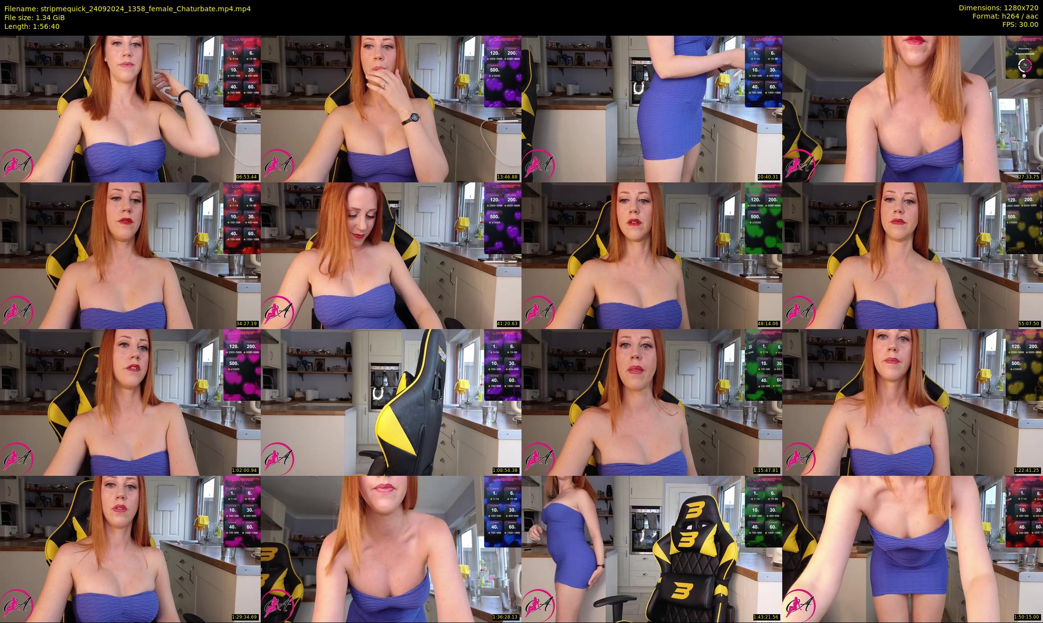 stripmequick — 117 minute Chaturbate female cam show recording, 720p, Sep 24, 2024
