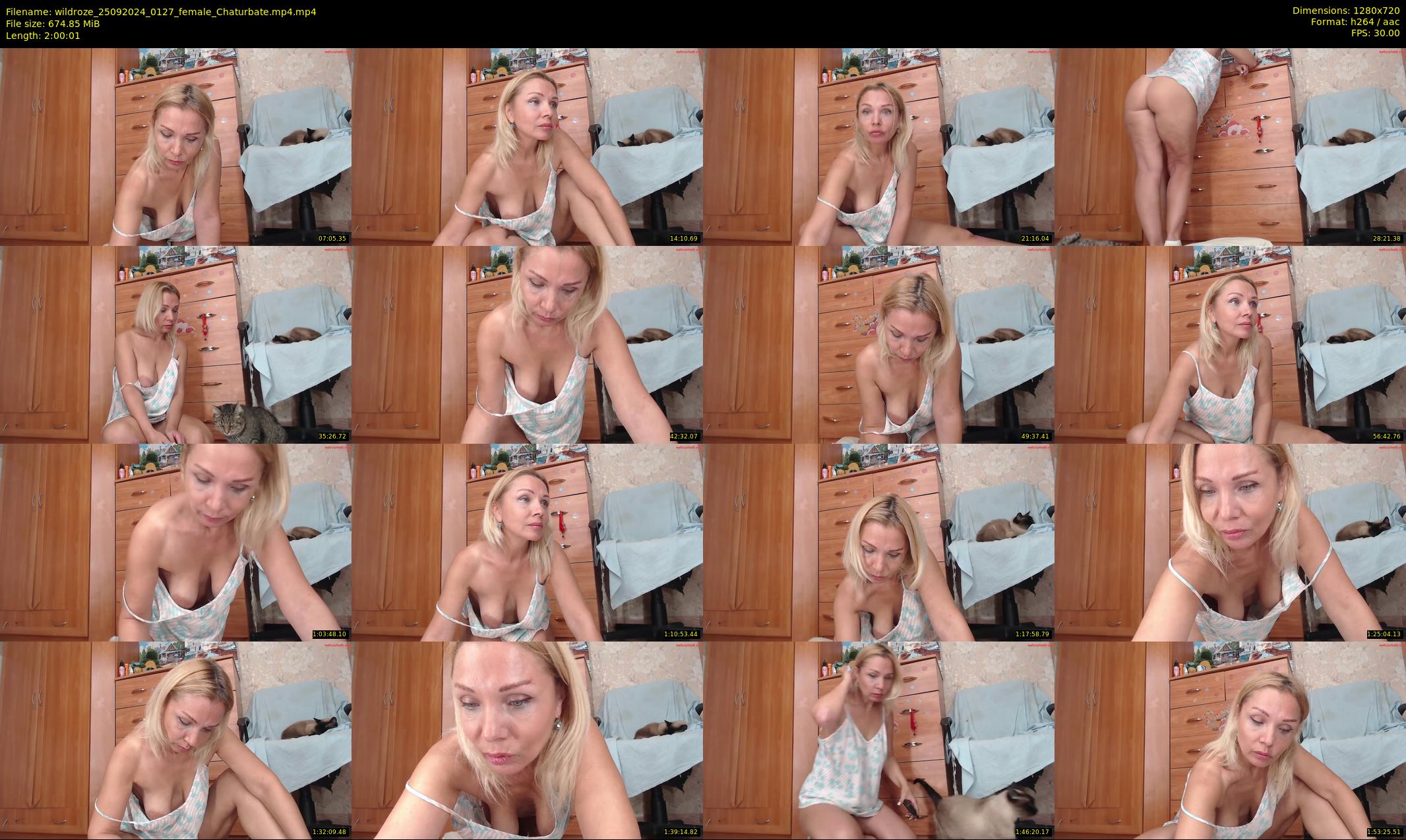 wildroze — 121 minute Chaturbate female cam show recording, 720p, Sep 25, 2024