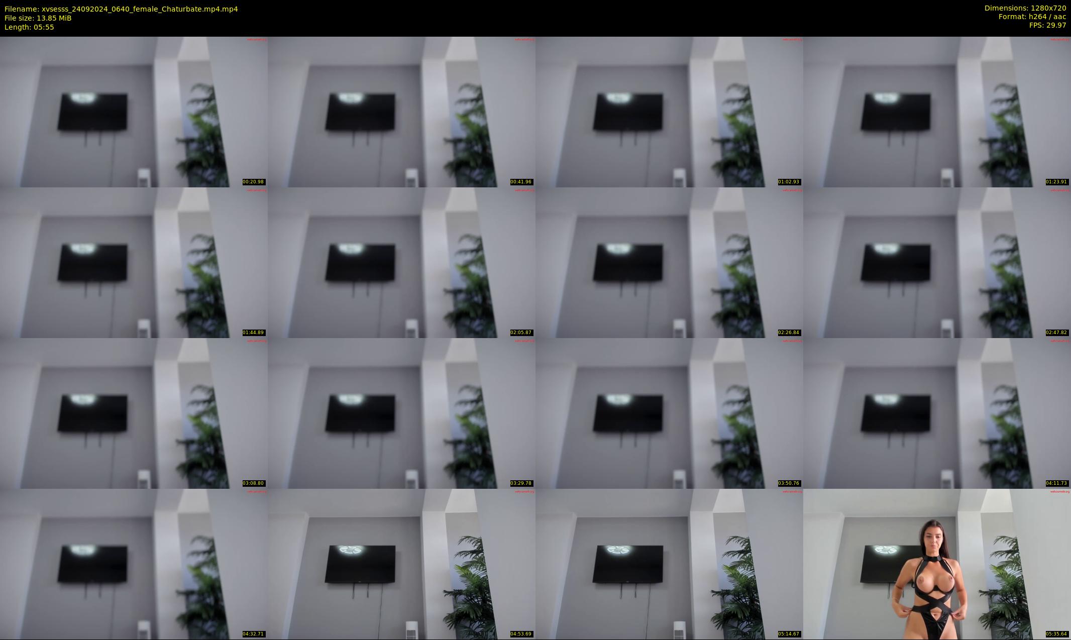 xvsesss — 6 minute Chaturbate female cam show recording, 720p, Sep 24, 2024